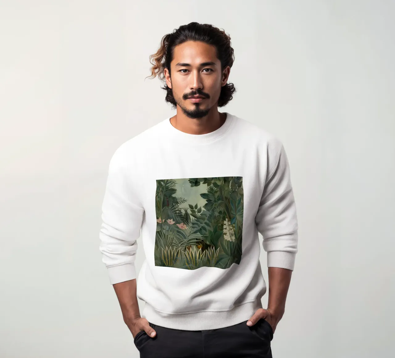 Henri Rousseau - La giungla equatoriale felpa da Timeless Artworks
