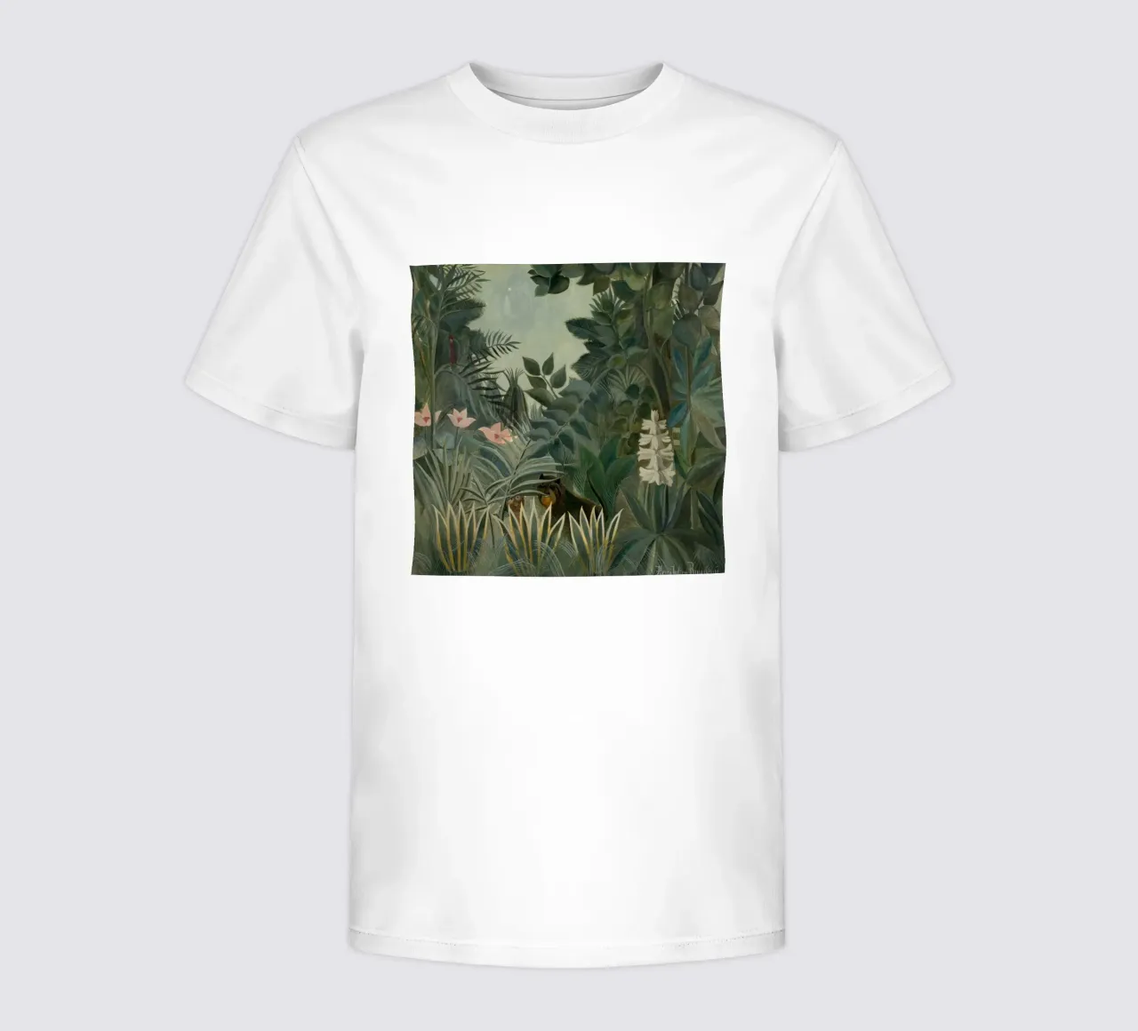 Henri Rousseau - Der äquatoriale Dschungel Kinder T-Shirt von Timeless Artworks