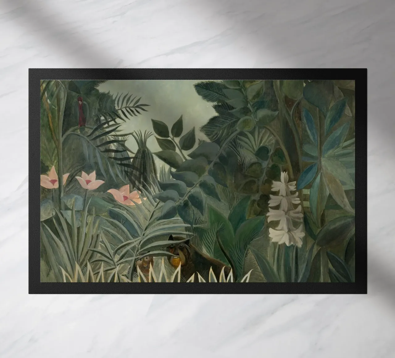 Henri Rousseau - La giungla equatoriale zerbino da Timeless Artworks