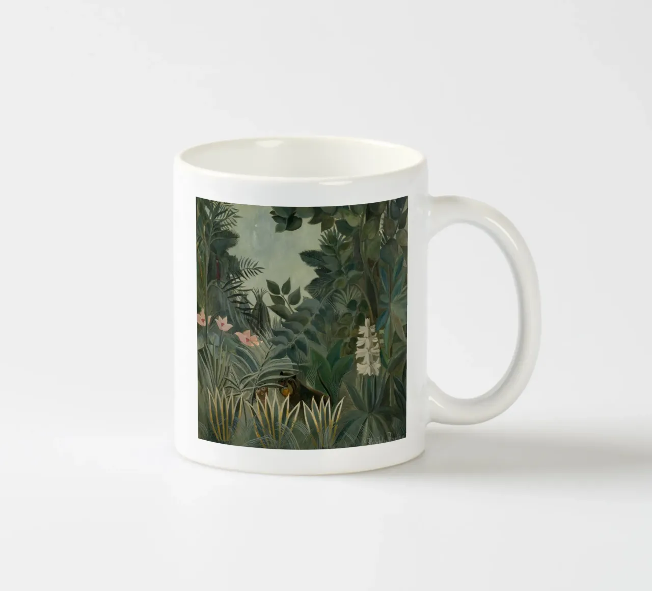 Henri Rousseau - La giungla equatoriale tazza in ceramica da Timeless Artworks