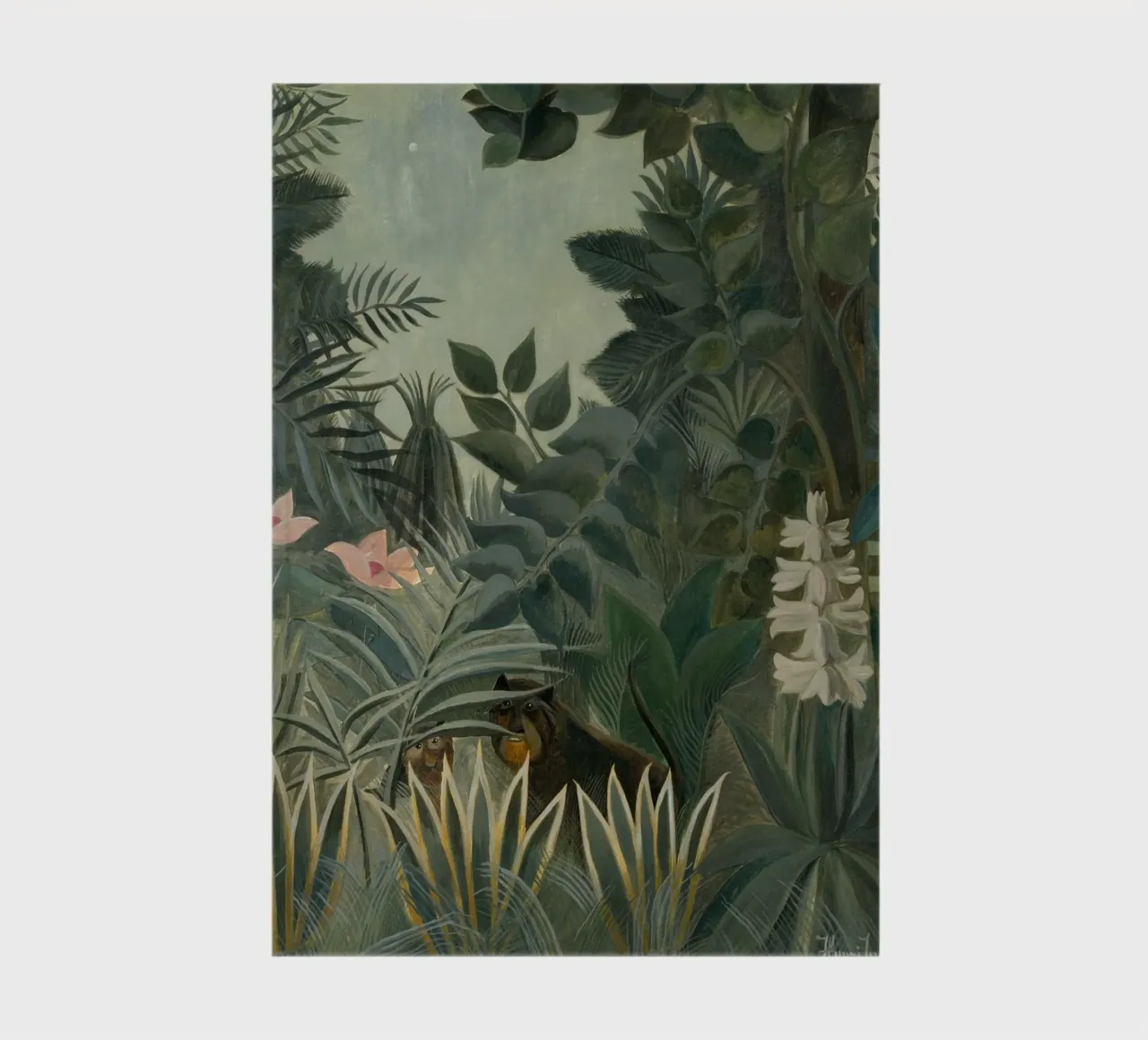 Henri Rousseau - The Equatorial Jungle notebook by Timeless Artworks