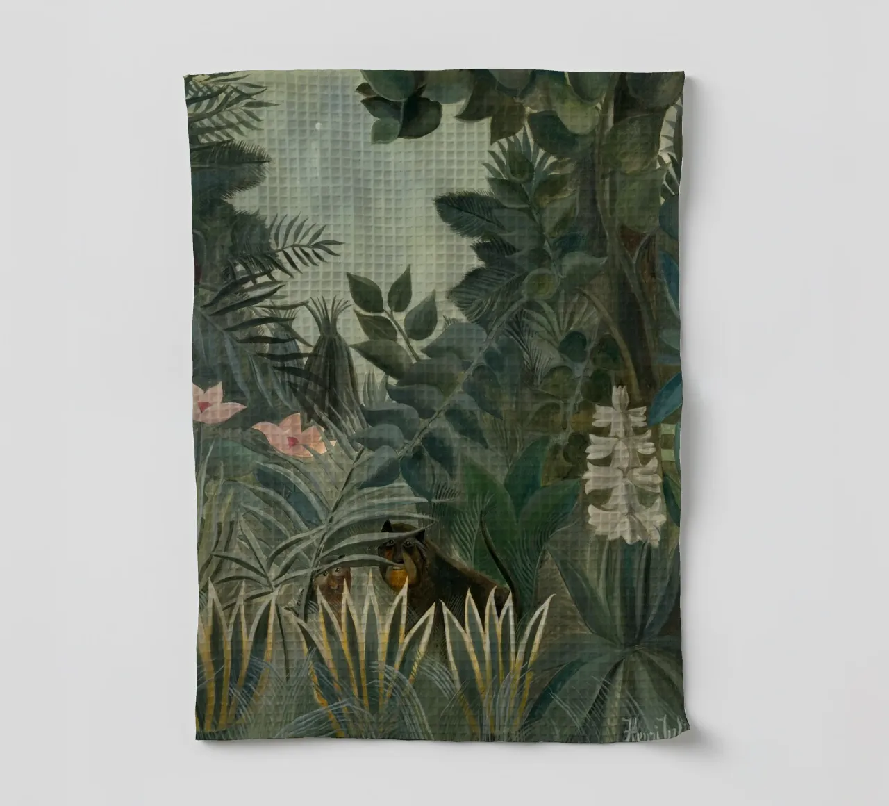 Henri Rousseau - La jungle équatoriale torchon de Timeless Artworks