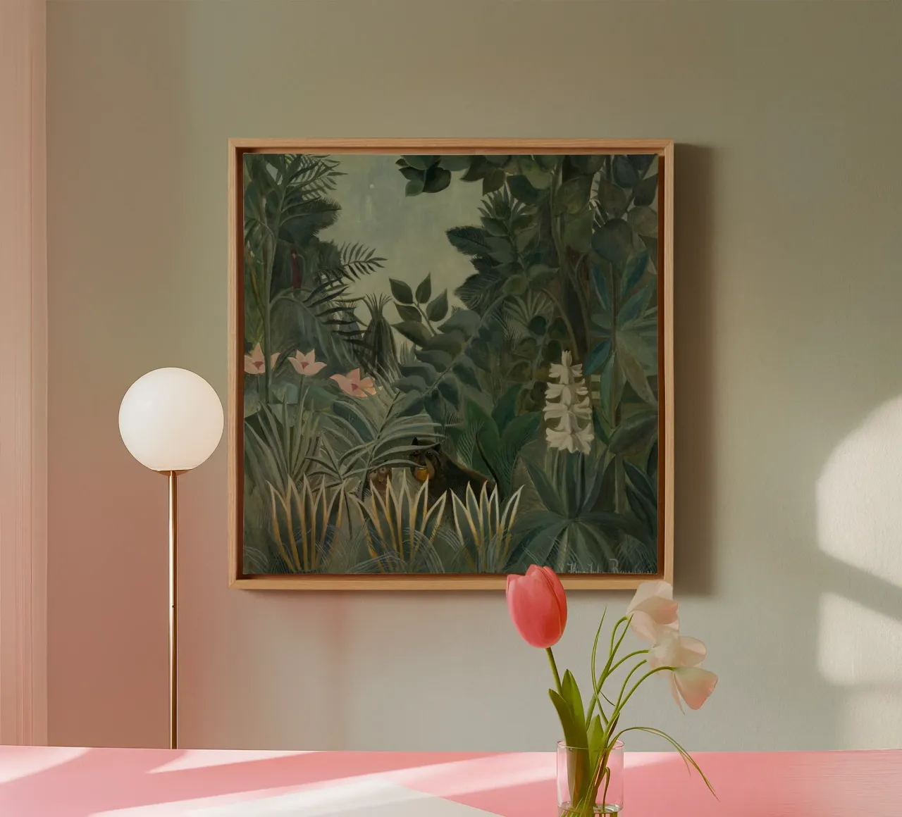 Henri Rousseau - Der äquatoriale Dschungel Leinwand von Timeless Artworks