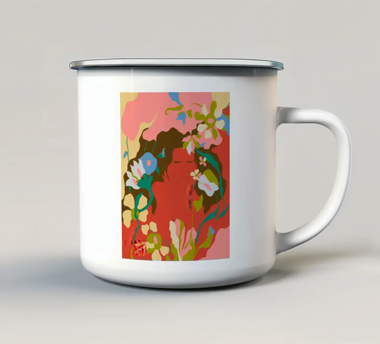 Magia florealeReverie tazza in smalto da Artie Shifa