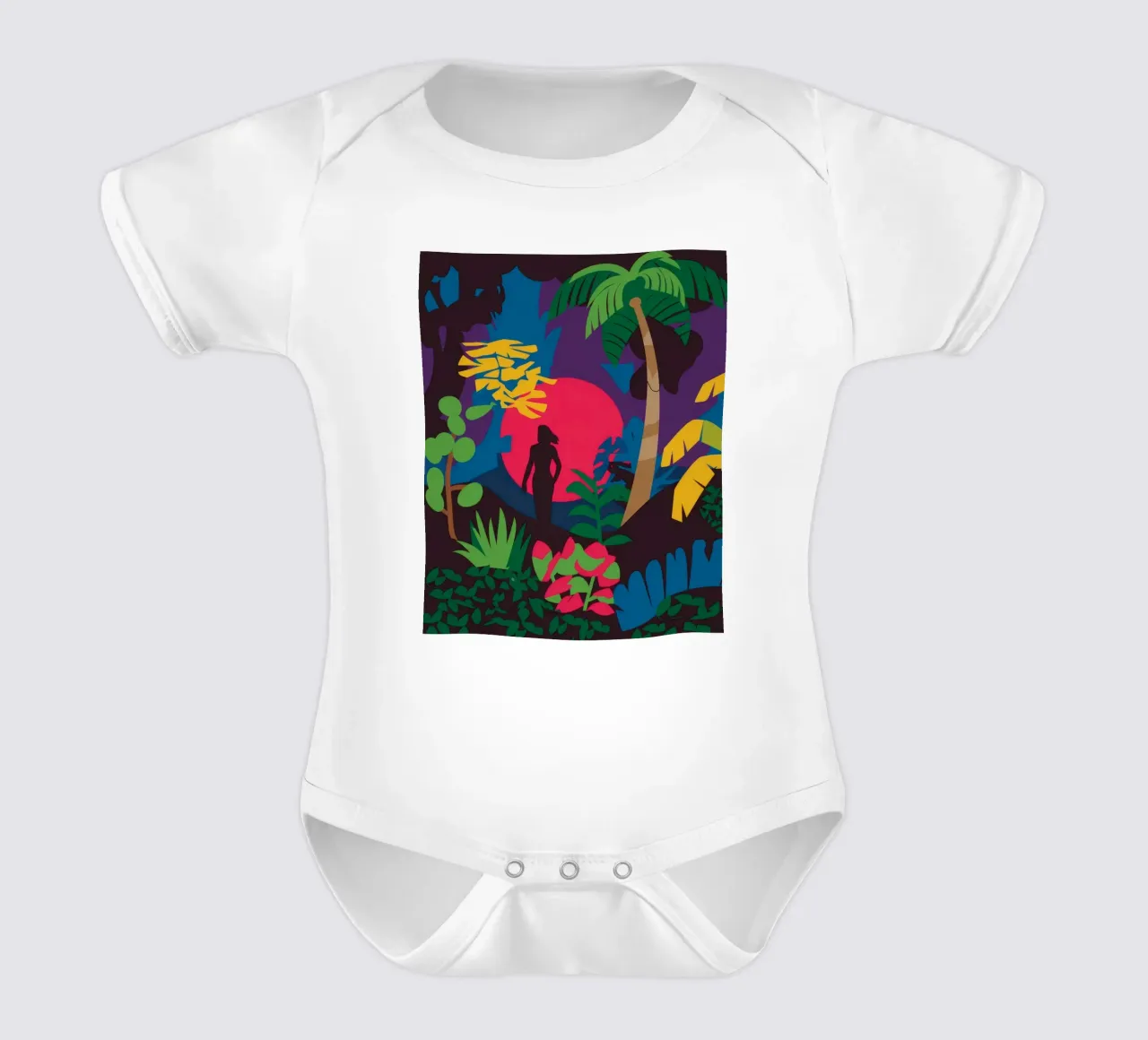 Forest Wanderer Kurzarm Babybody von Artie Shifa