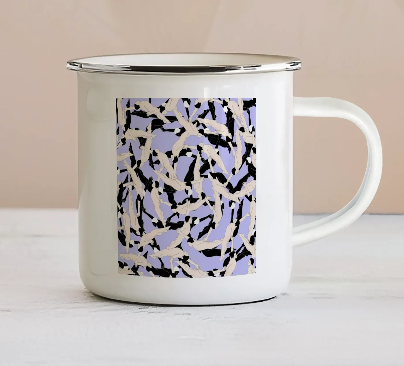 Continuum enamel mug by Ruei