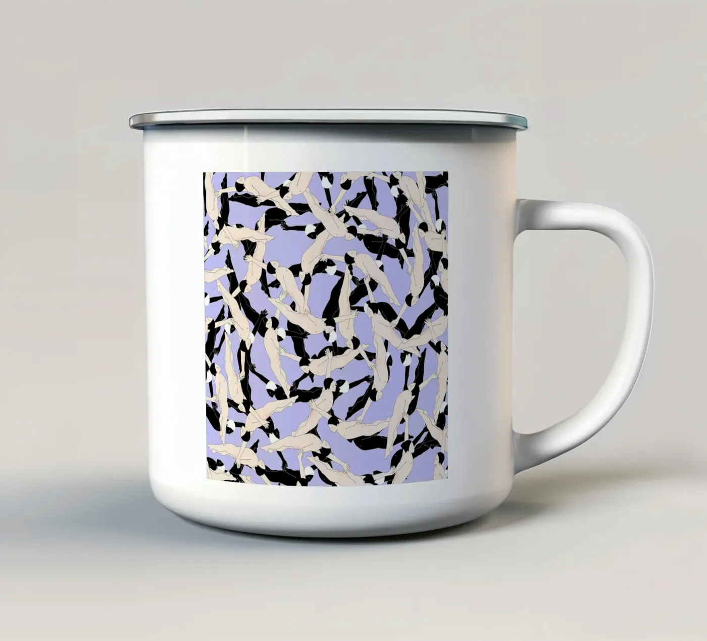 Continuum enamel mug by Ruei