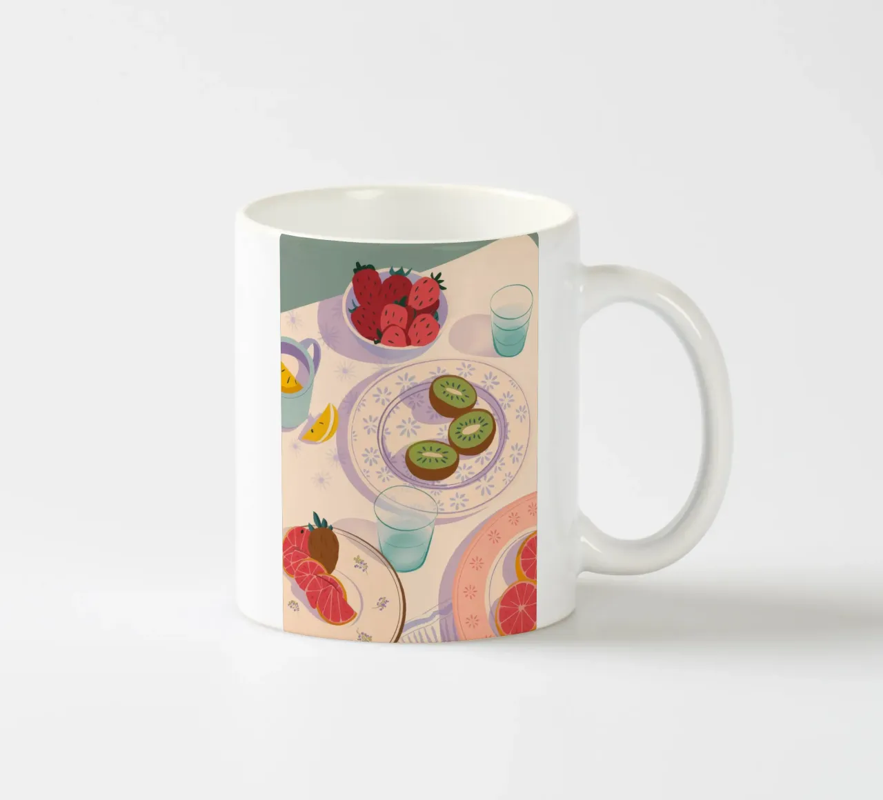 Fruchtbarer Morgen Keramik Tasse von Artie Shifa
