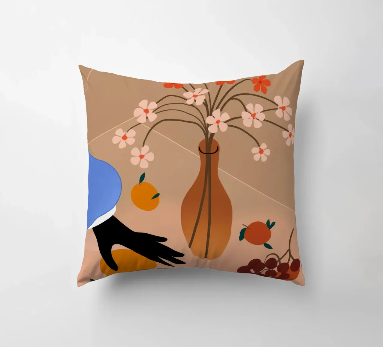 Fruitful Still Life decorative cushion by Artie Shifa