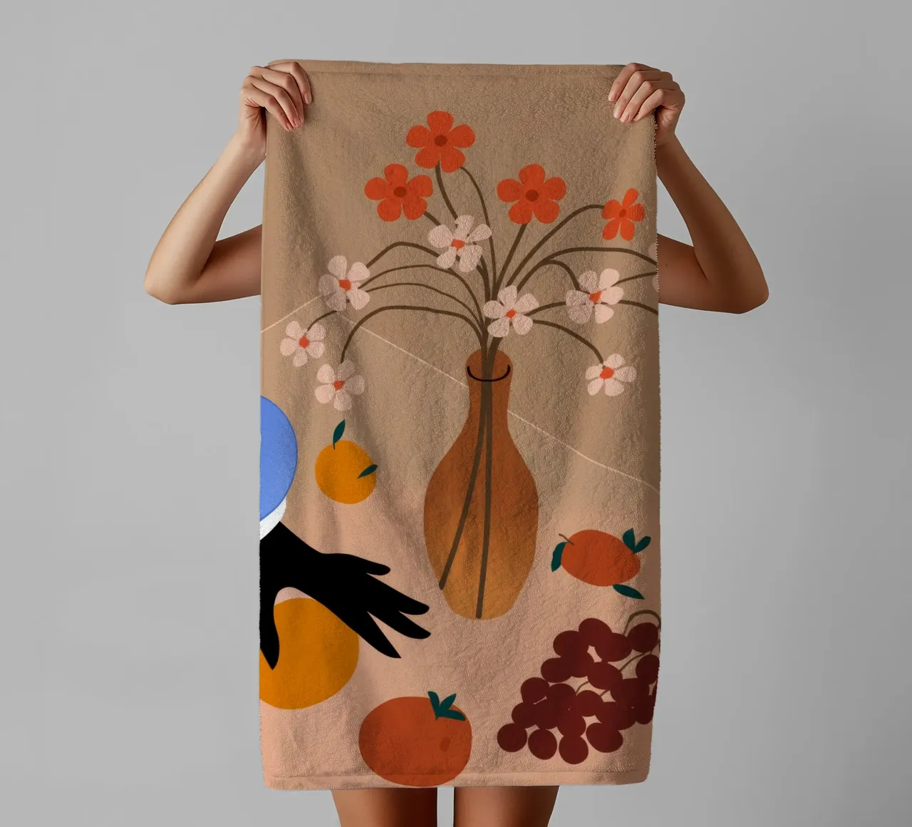 Fruitig stilleven badhanddoek van Artie Shifa