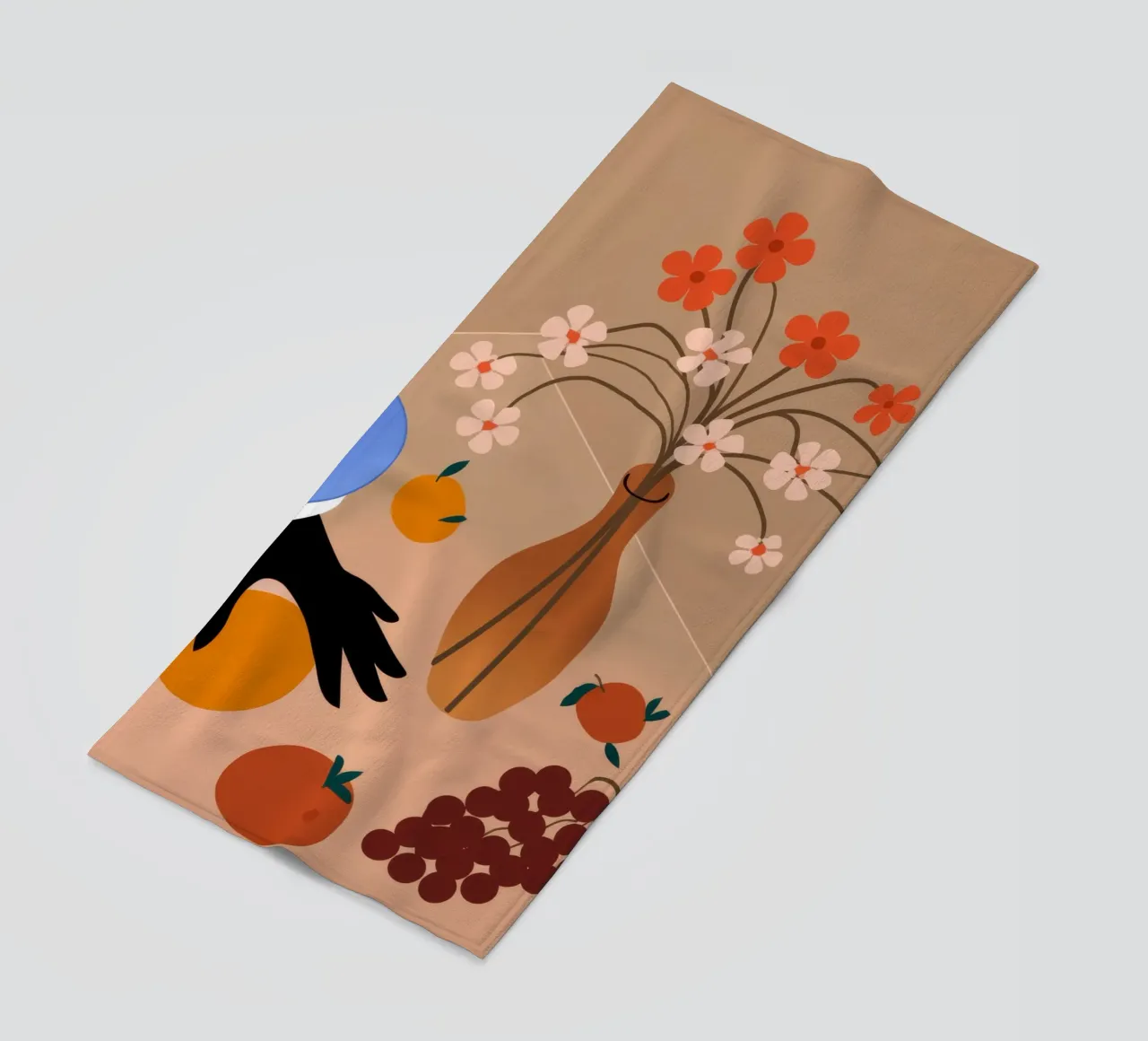 Fruitful Still Life beach towel by Artie Shifa