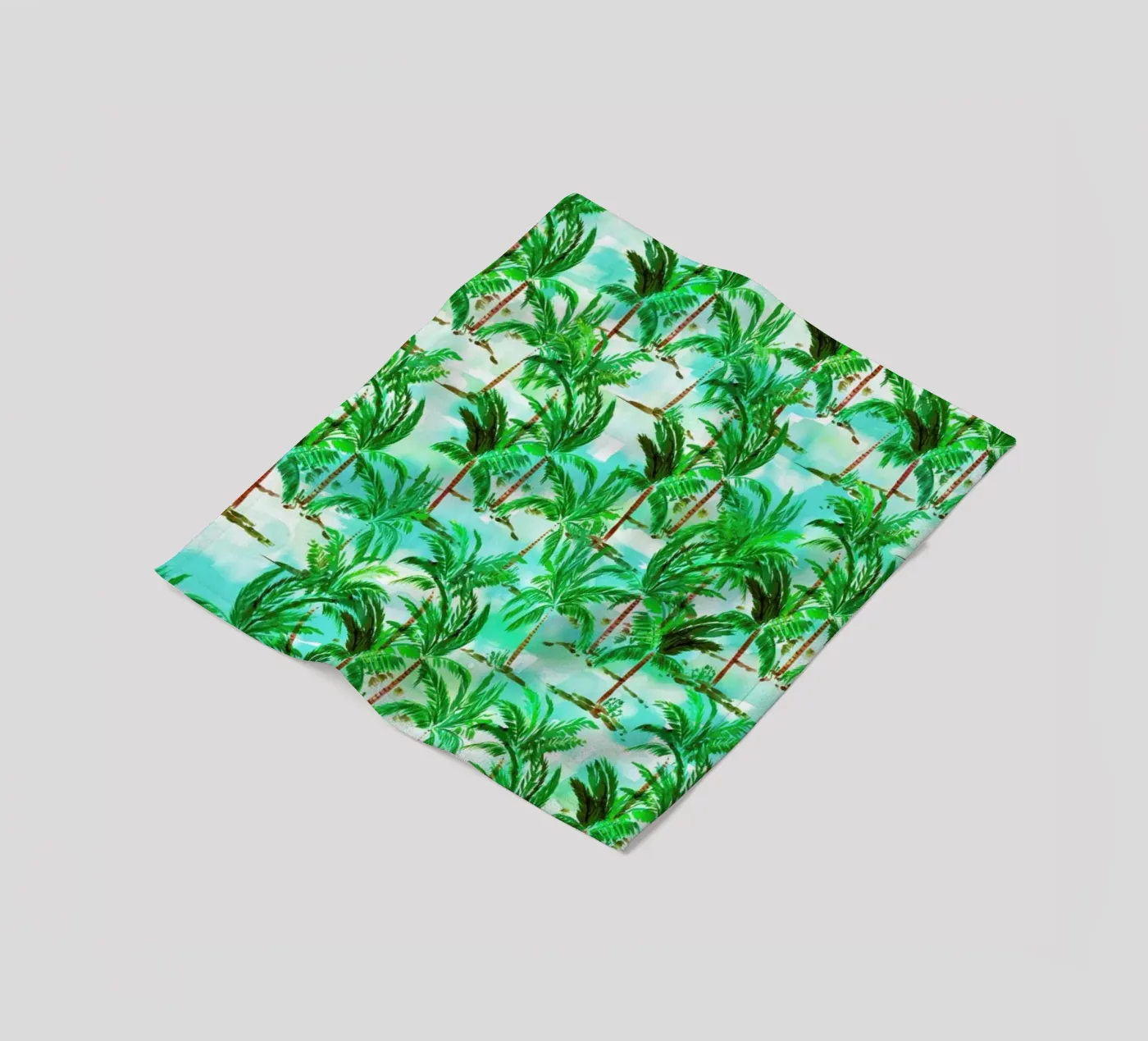 Palm Tree fleece blanket by Amy Sia