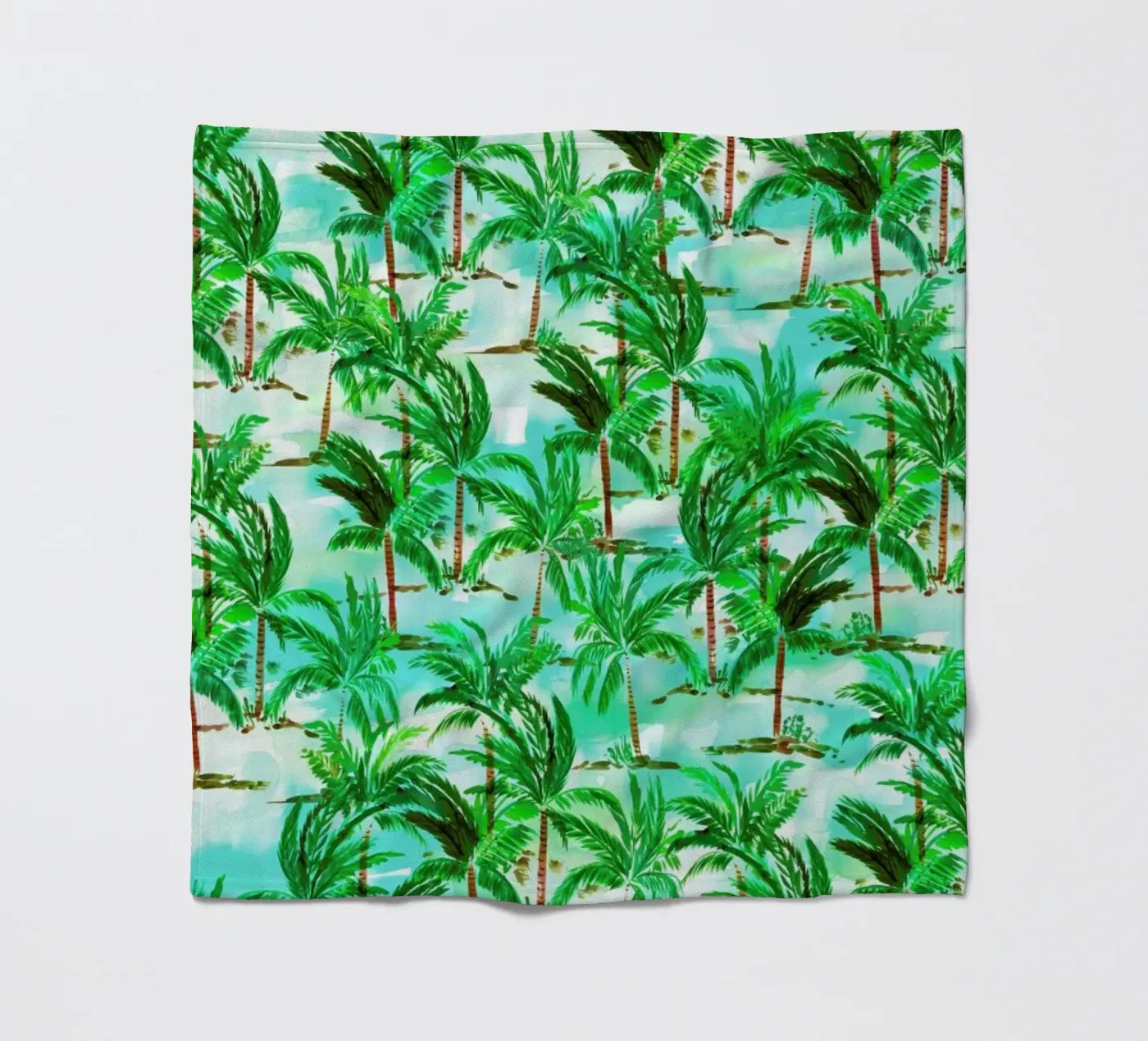Palm Tree fleece blanket by Amy Sia