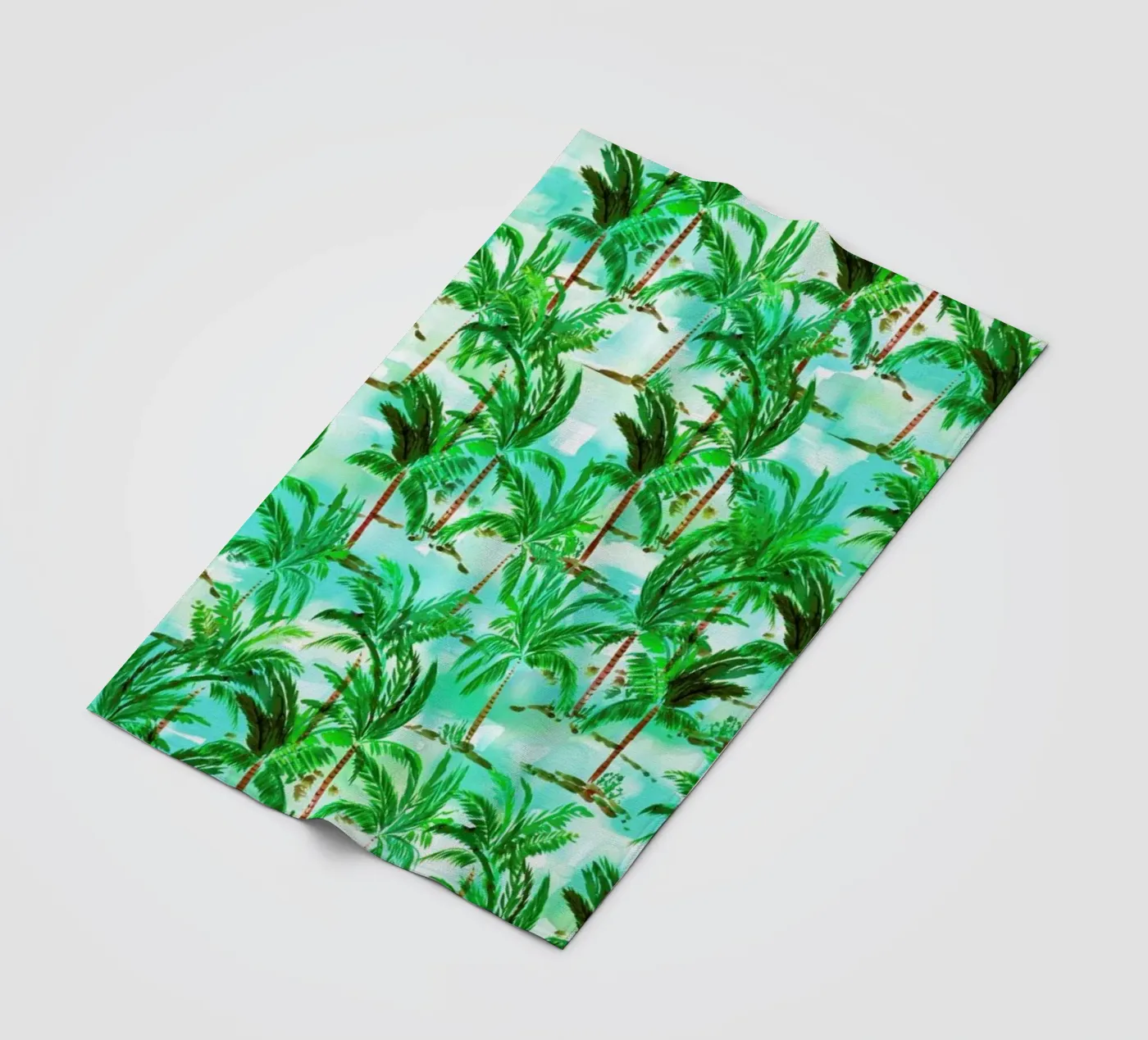 Palm Tree fleece blanket by Amy Sia