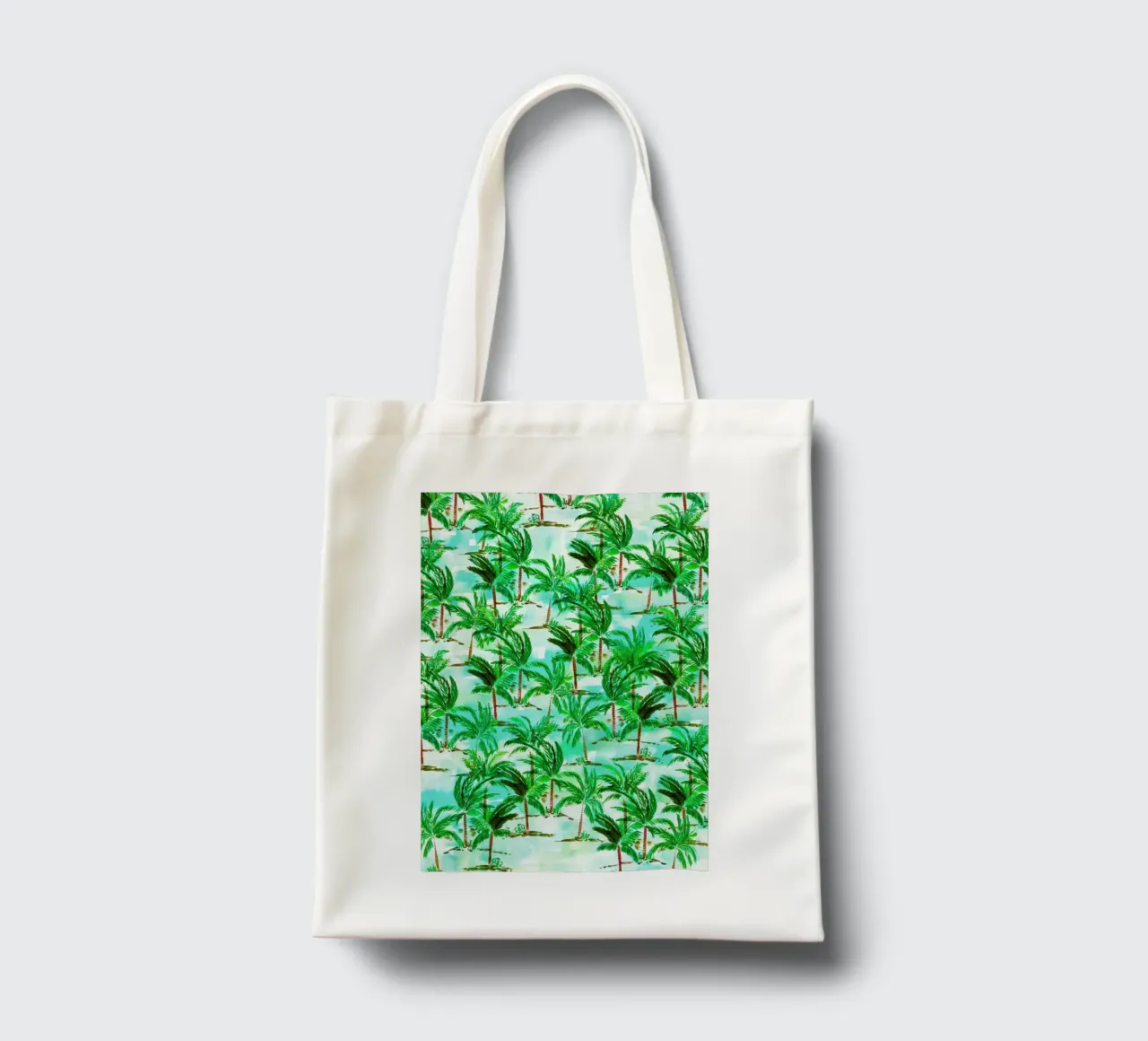 Palm Tree borsa in juta da Amy Sia