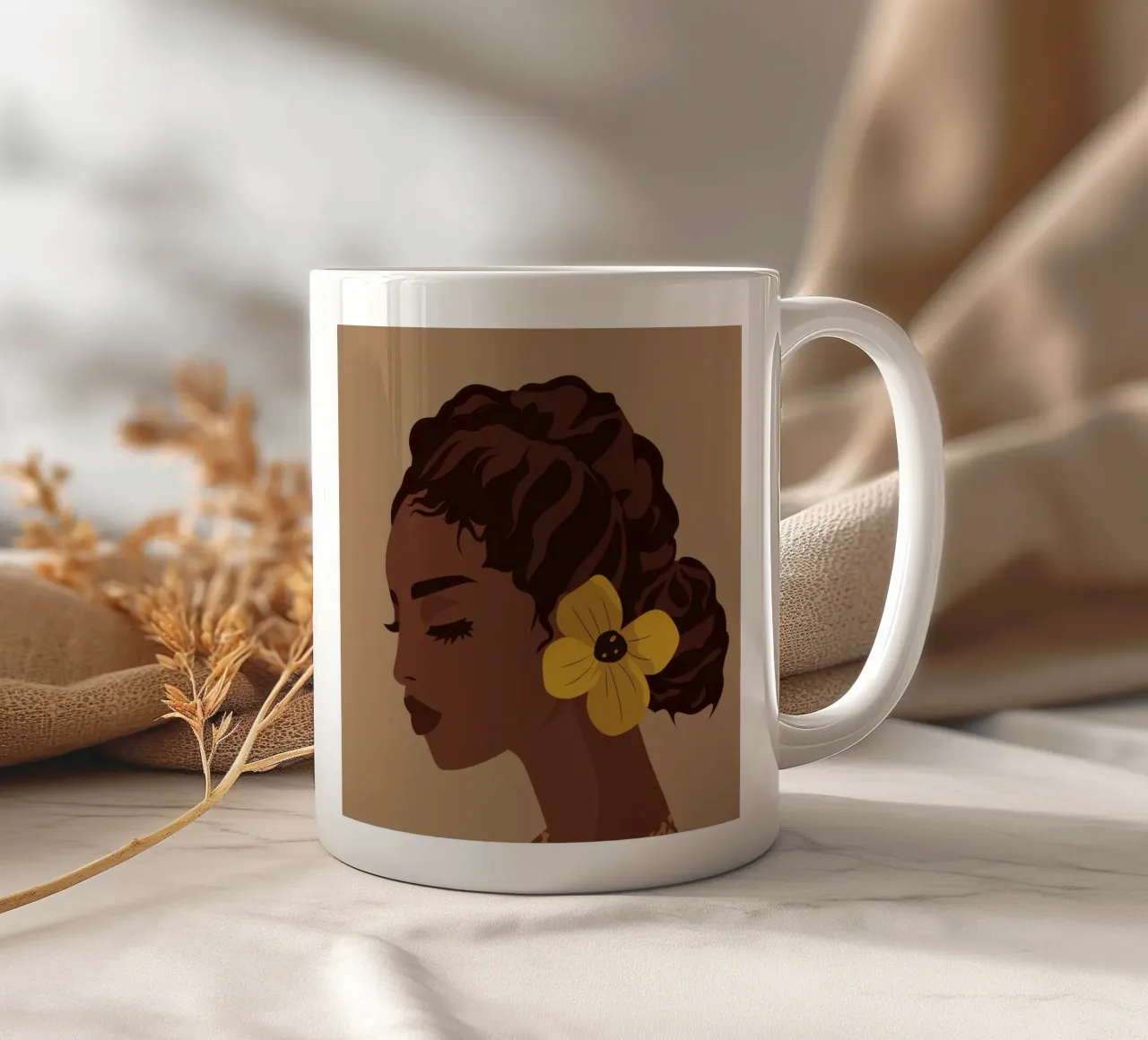 Fiore d'oro tazza in ceramica da Artie Shifa