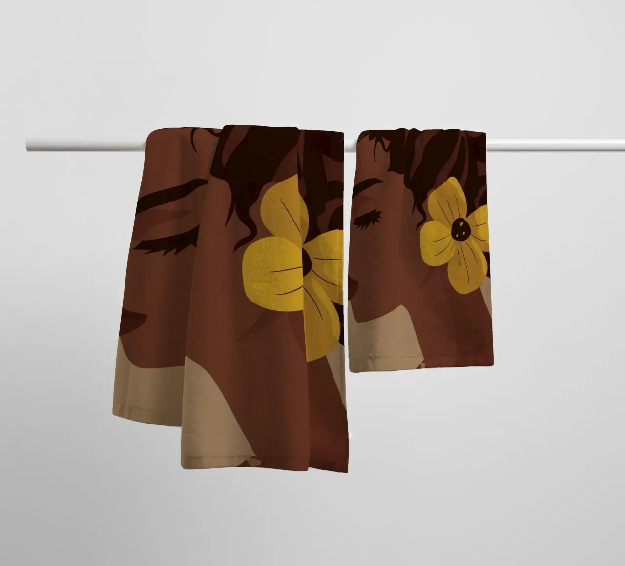 Fiore d'oro asciugamano da bagno da Artie Shifa