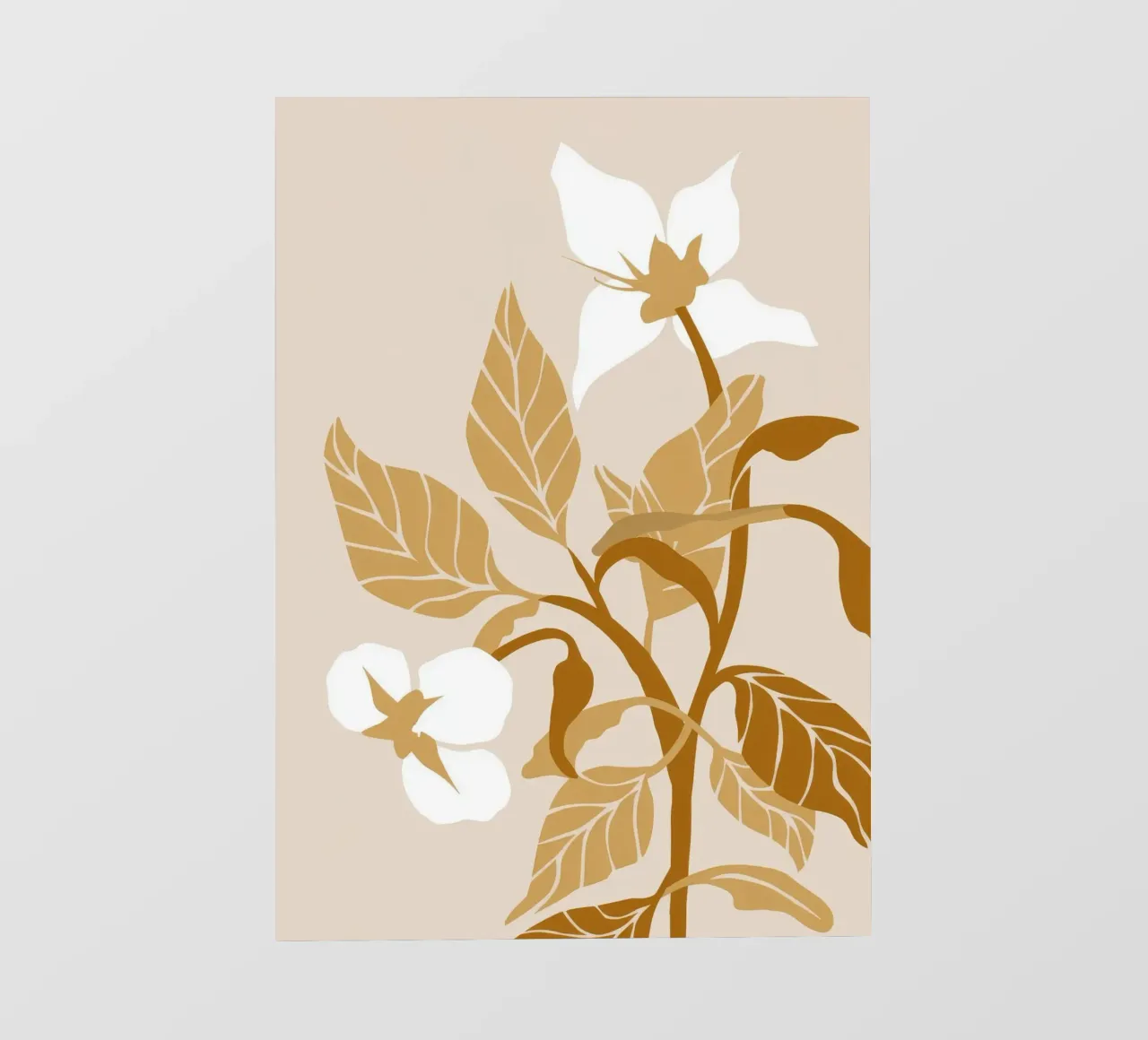 Fiori d'oro telo in pvc da Artie Shifa