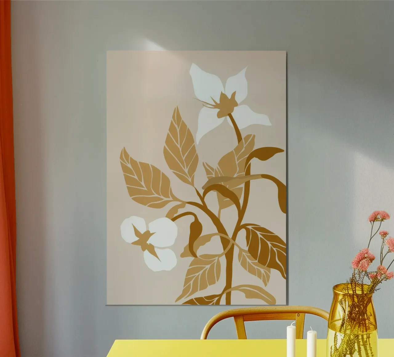 Fiori d'oro alluminio dibond da Artie Shifa