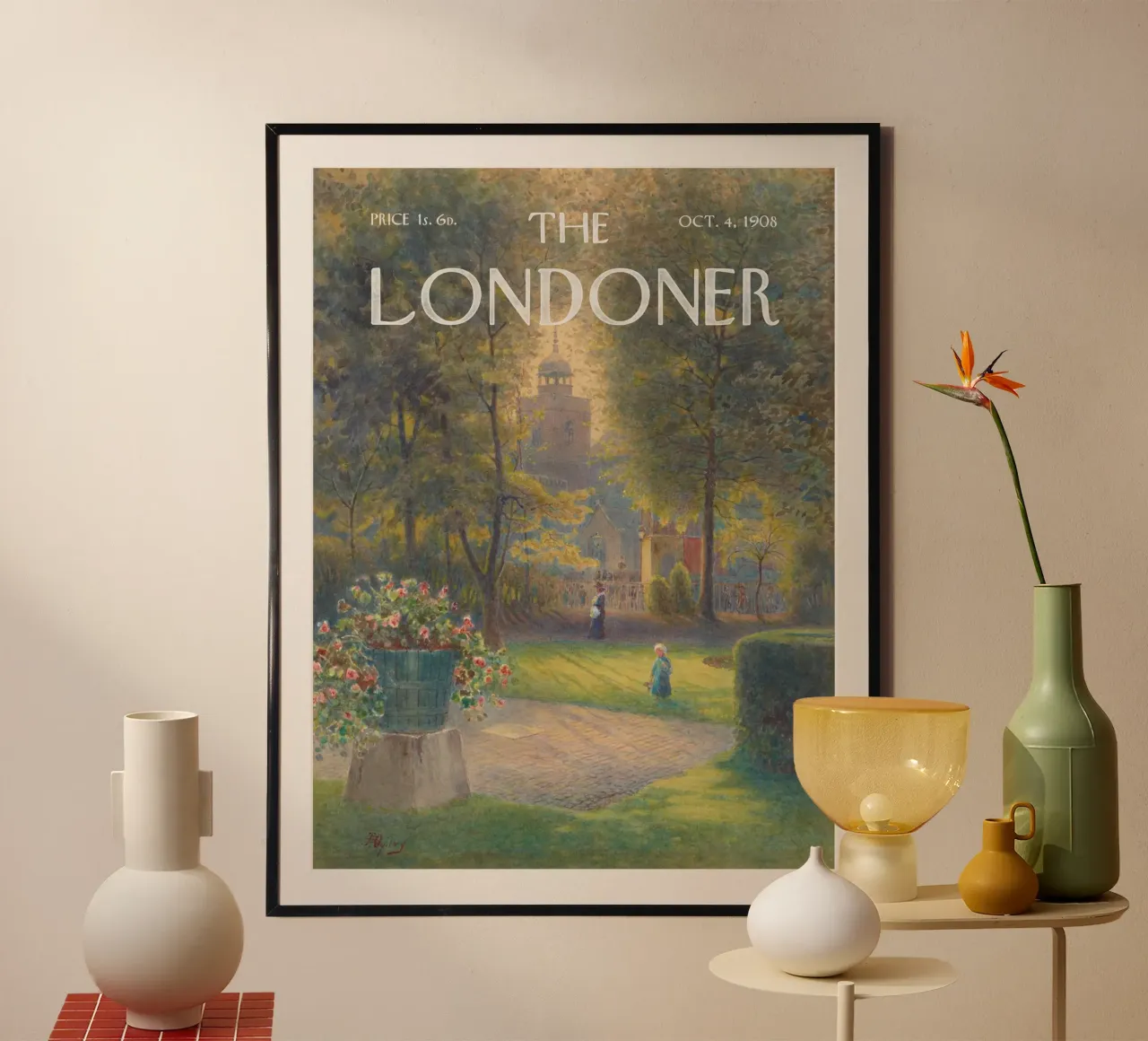 The Londoner - Il luogo dell'esecuzione, Tower Hill poster con telaio in legno da Vintagrafica