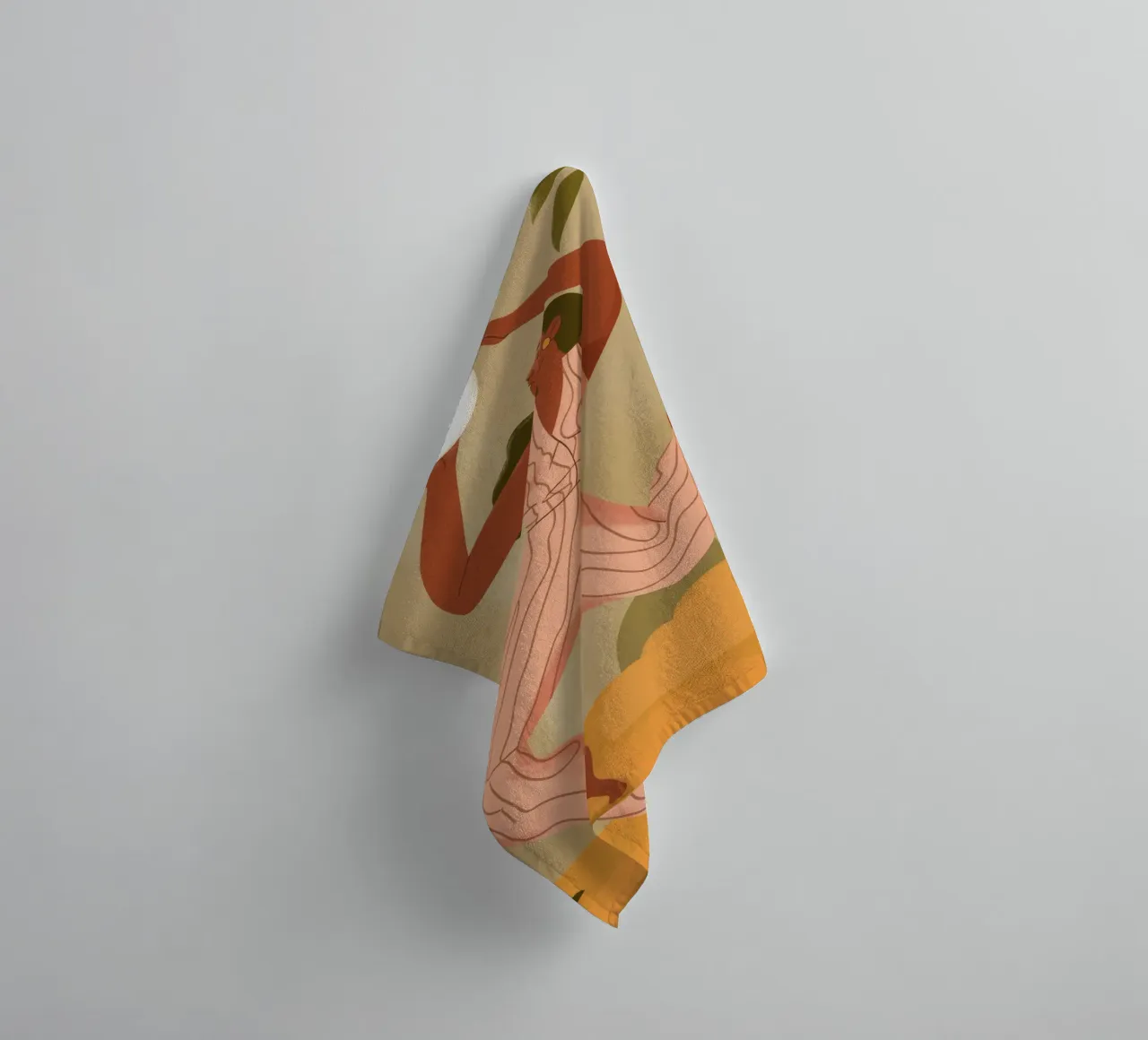 Graceful Movement towel by Artie Shifa