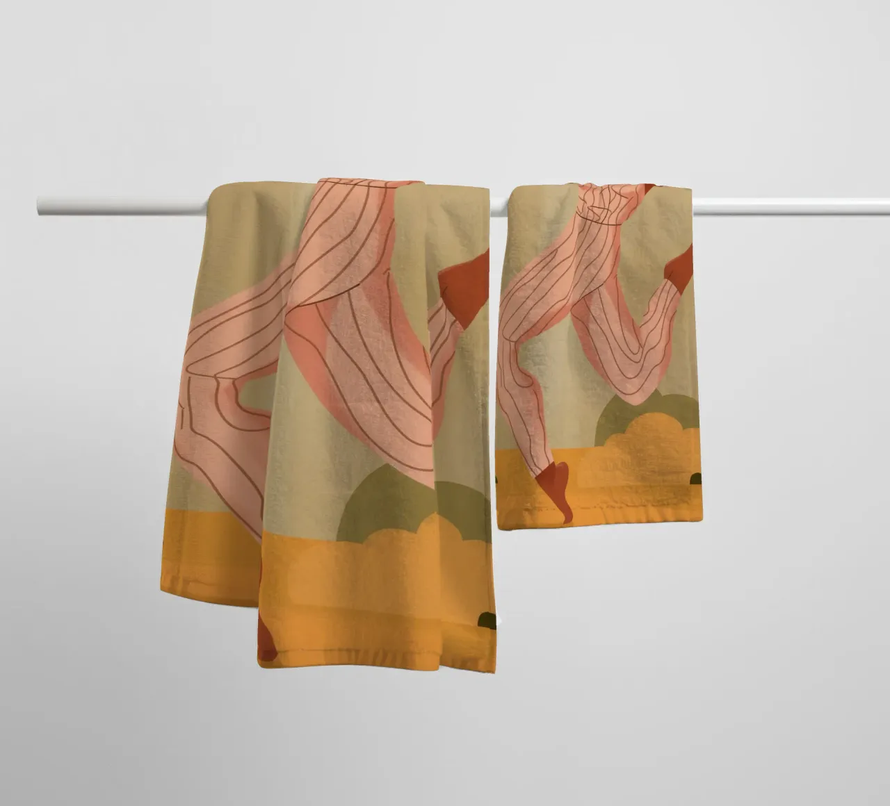 Graceful Movement towel by Artie Shifa