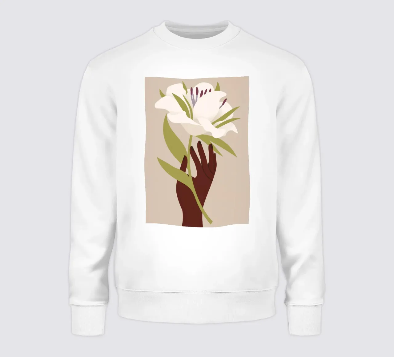 Mano e fiore felpa da Artie Shifa