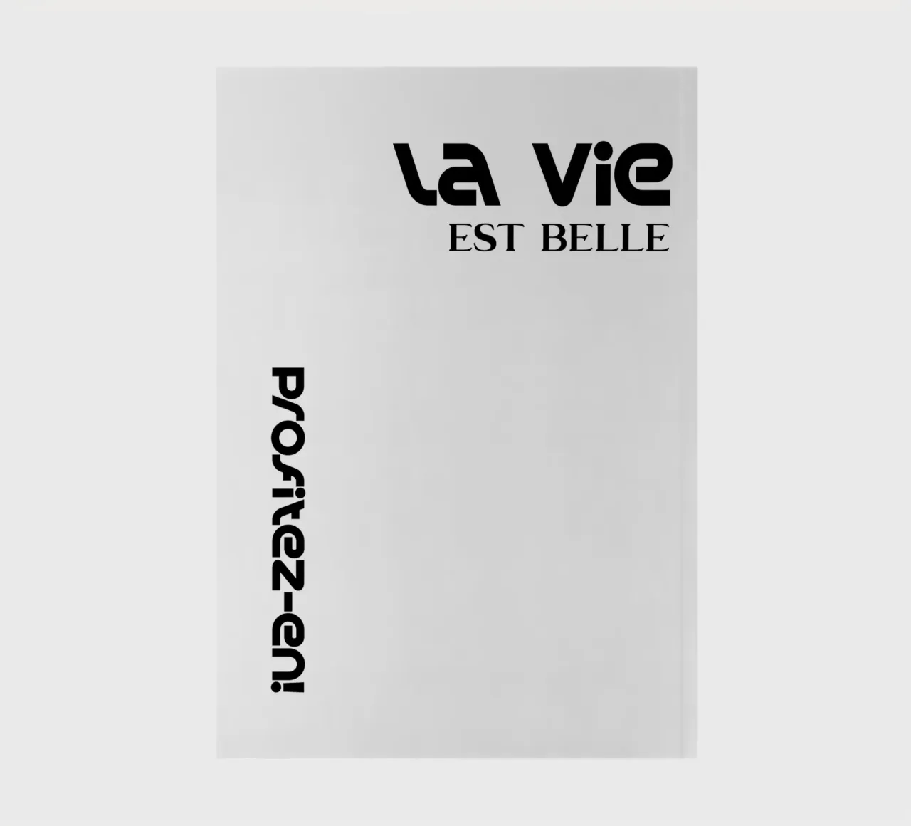 La Vie Est Belle Profitez-en Notizbuch von YV TYPOGRAPHY