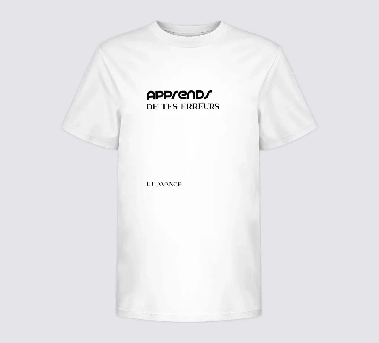 Imparare dagli errori e andare avanti t-shirt bambini da YV TYPOGRAPHY