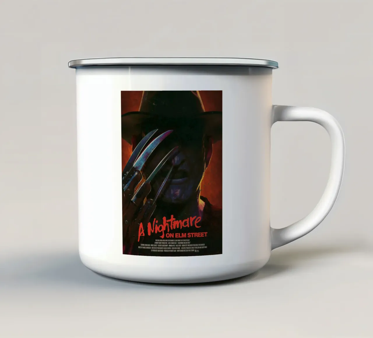 Nightmare on Elm Street filmposter emaille mok van 🎁 ARTVI-SHOP