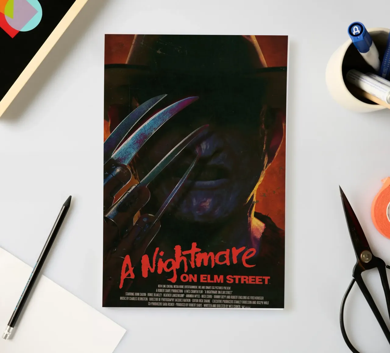 Nightmare on Elm Street movie poster notebook by 🎁 ARTVI-SHOP