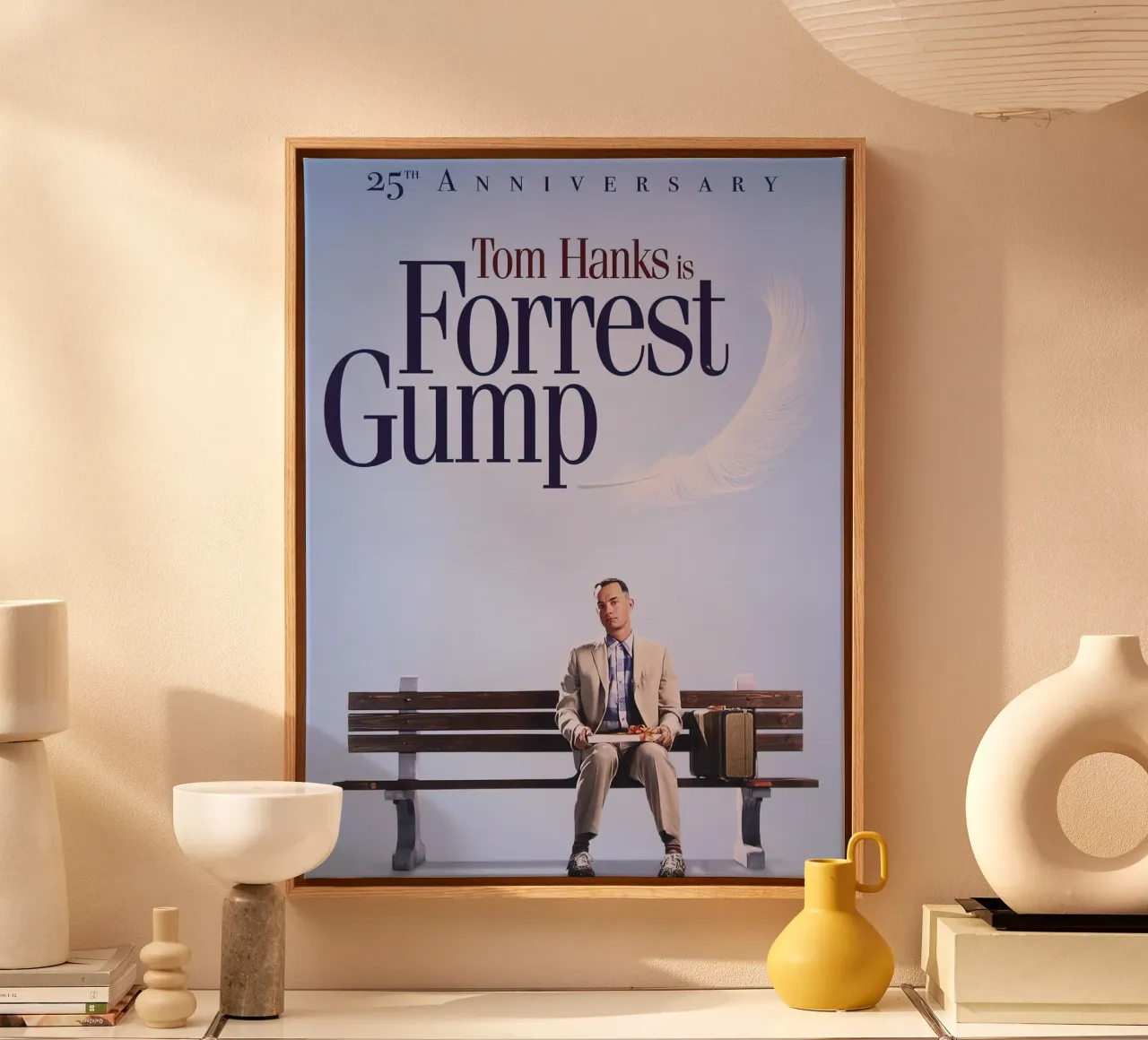 Forrest Gump filmposter canvas met Baklijst van 🎁 ARTVI-SHOP