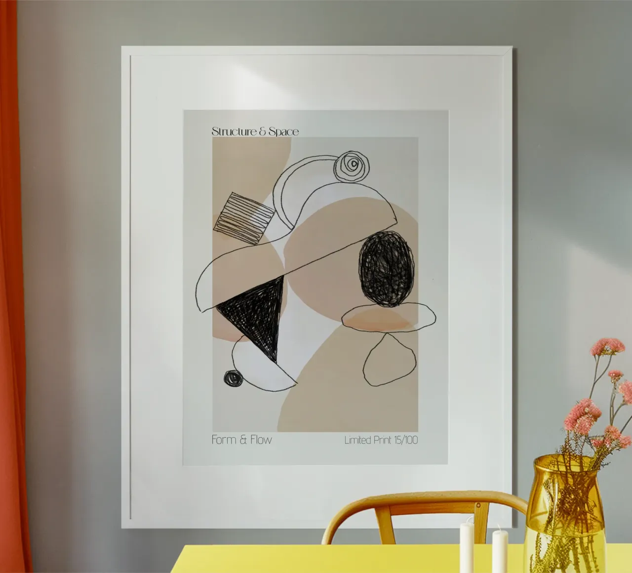 Léger Et Simple No 52 poster con telaio in plastica da treechild