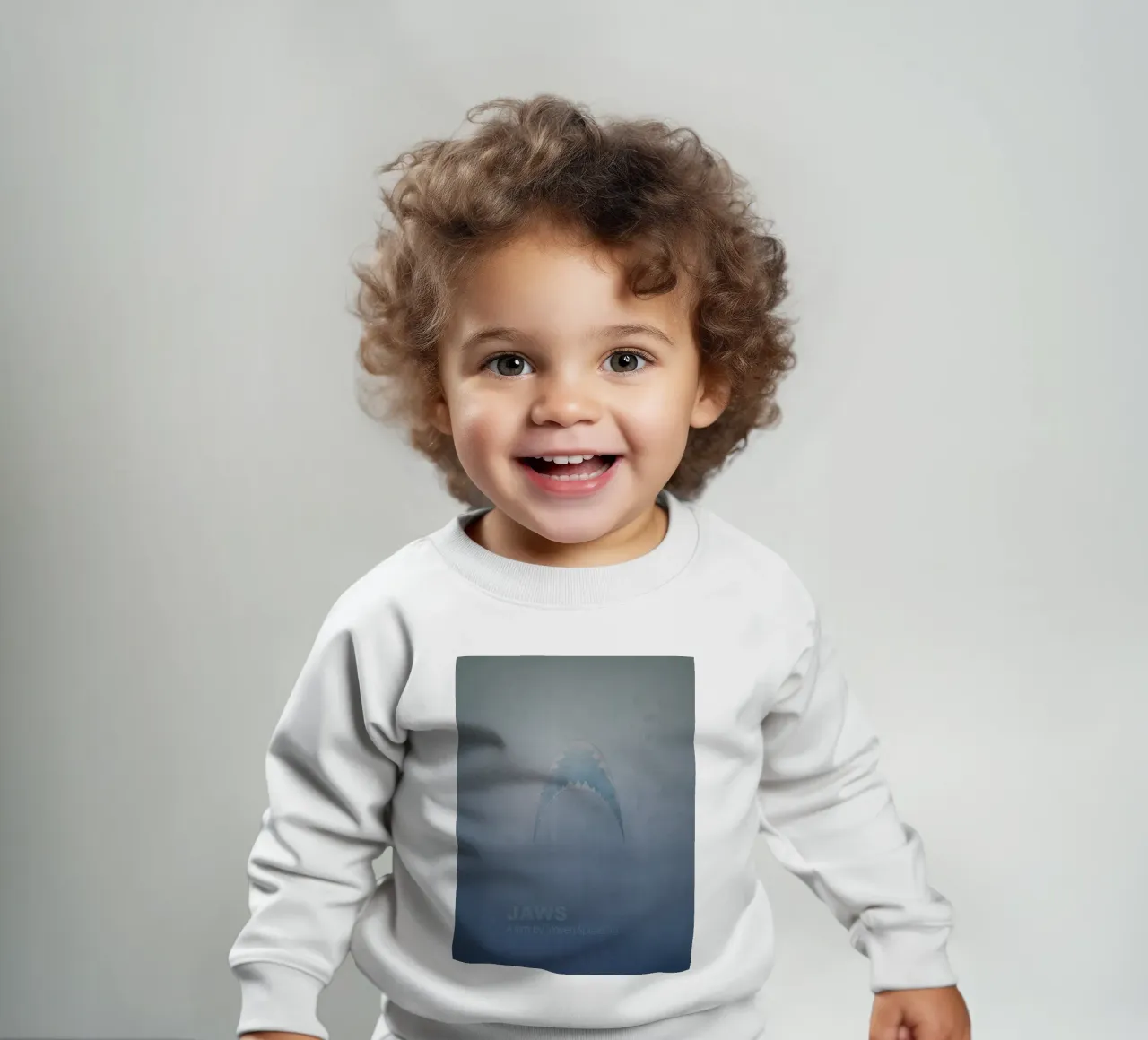 Jaws movie poster baby sweatshirt by 🎁 ARTVI-SHOP