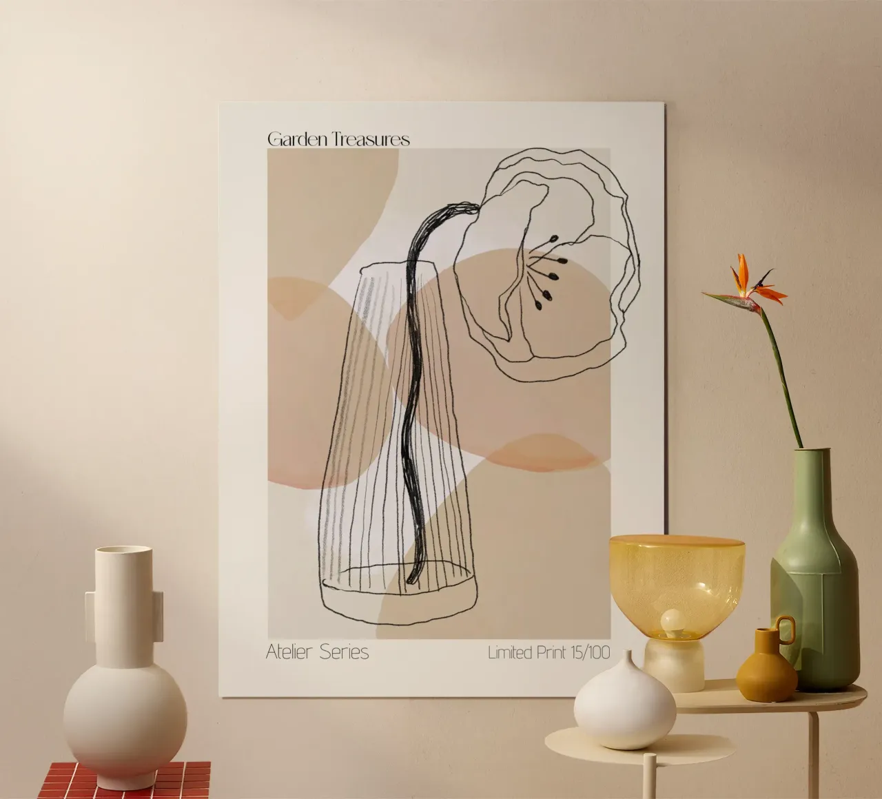 Léger Et Simple No 51 poster avec cadre en plastique de treechild