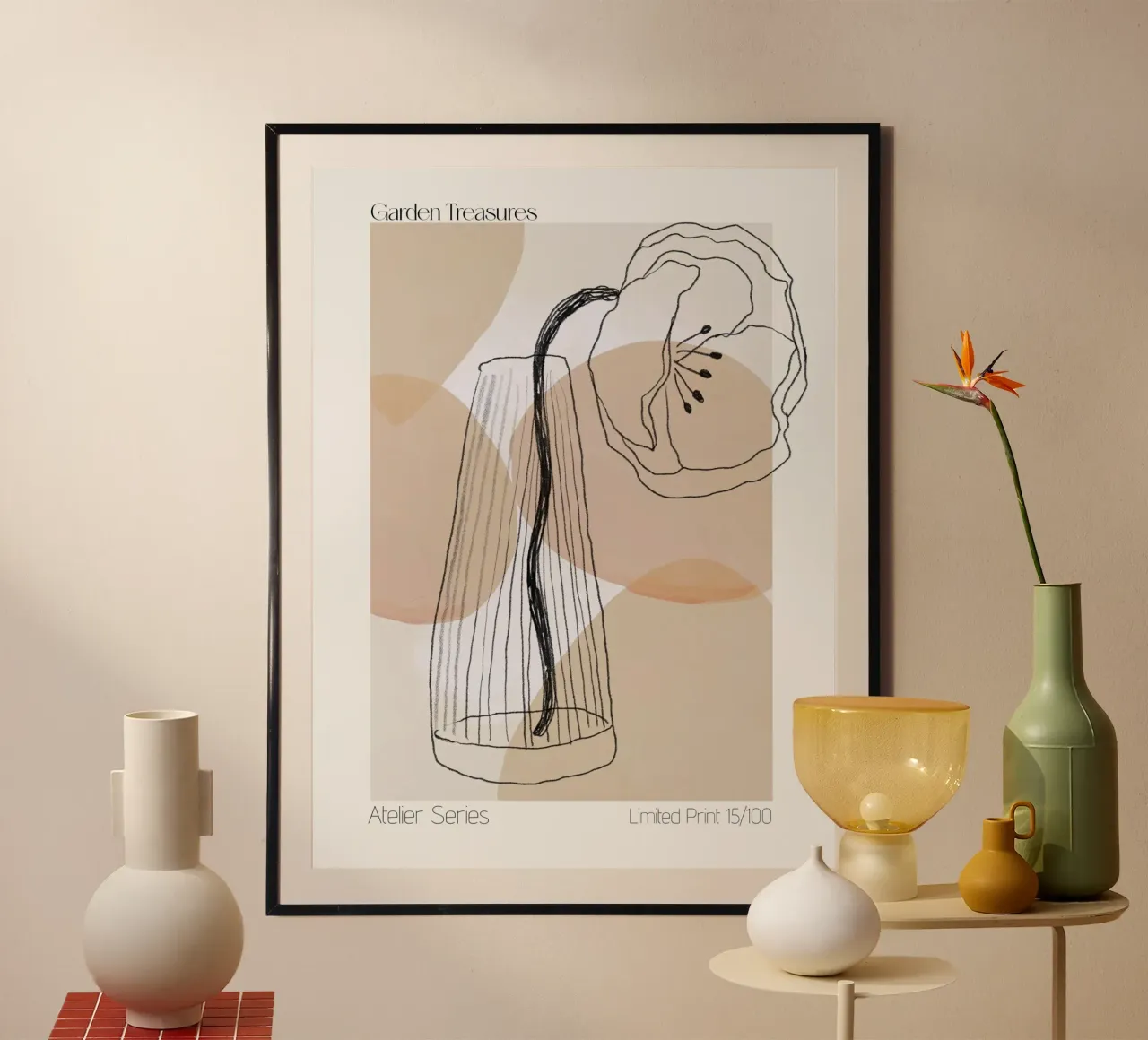 Léger Et Simple No 51 poster avec cadre en plastique de treechild
