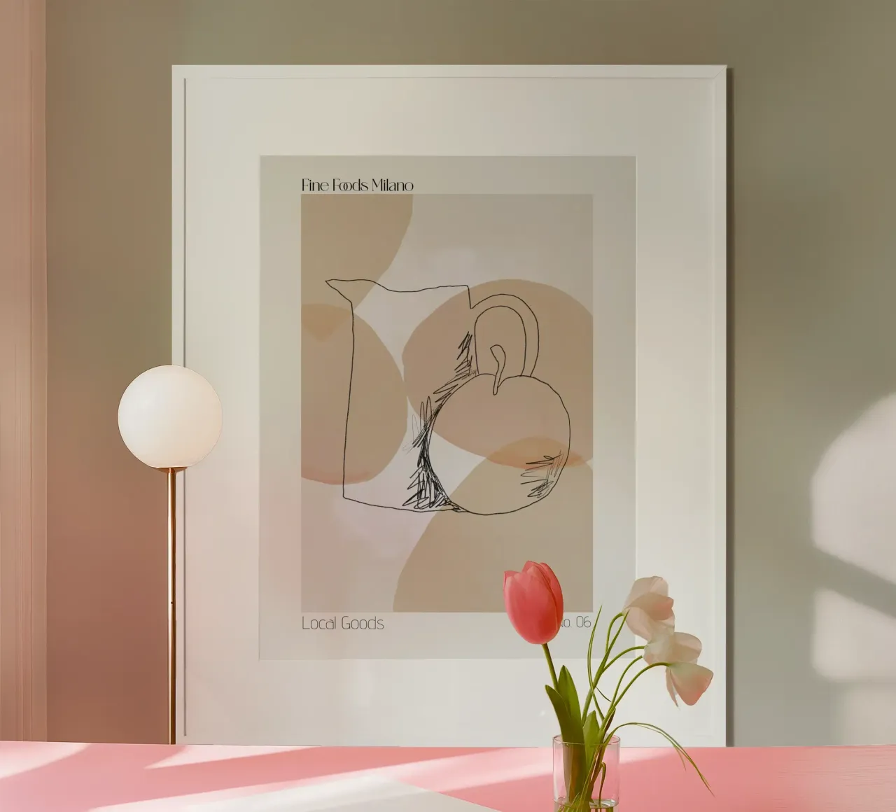 Léger Et Simple No 50 poster con marco de aluminio de treechild
