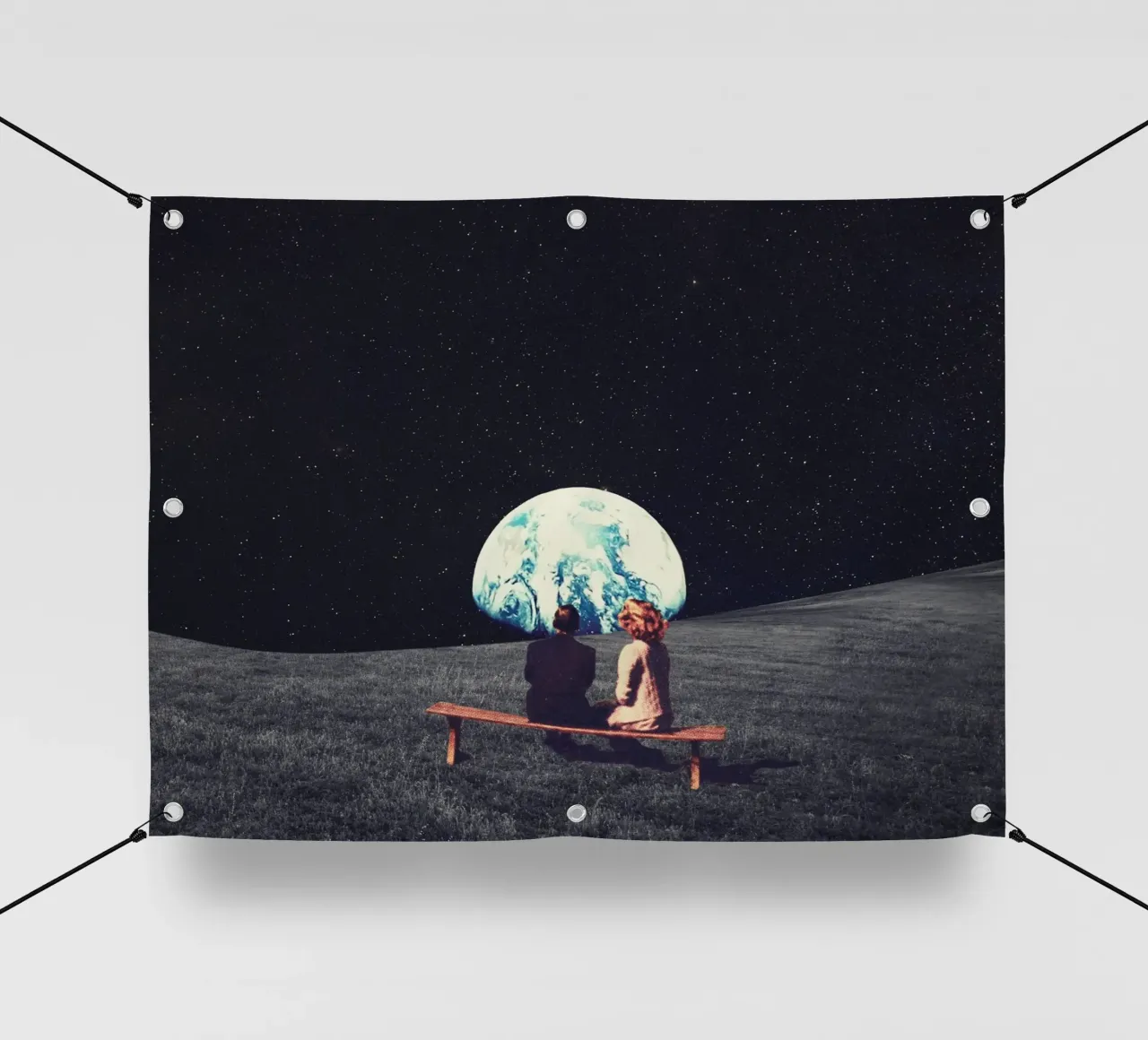 We Used to Live There Horizontal version telo in pvc da Frank Moth