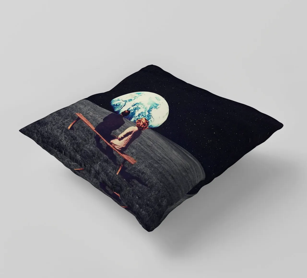 We Used to Live There Horizontal version cuscino da Frank Moth