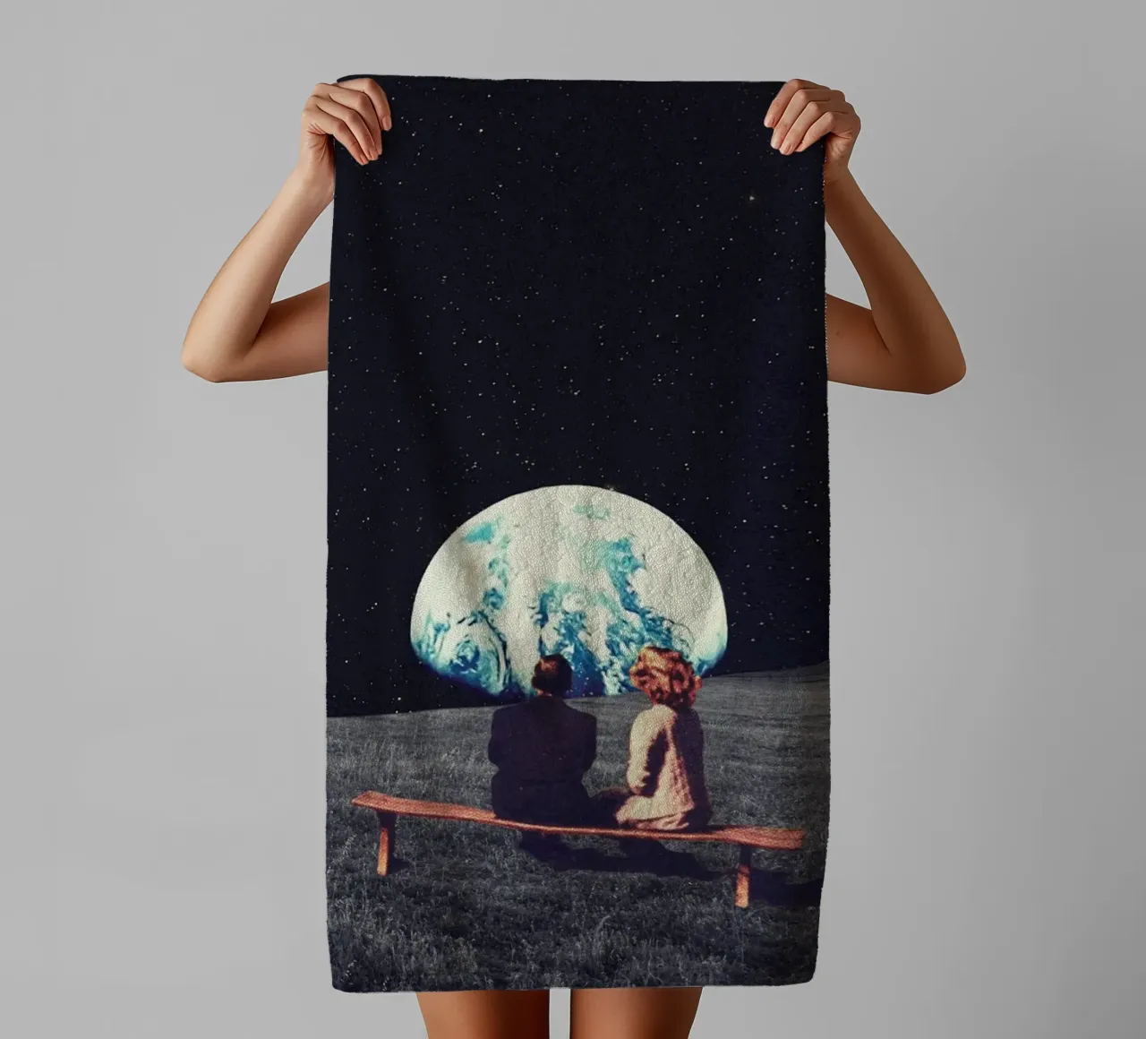 We Used to Live There Horizontal version asciugamano da bagno da Frank Moth