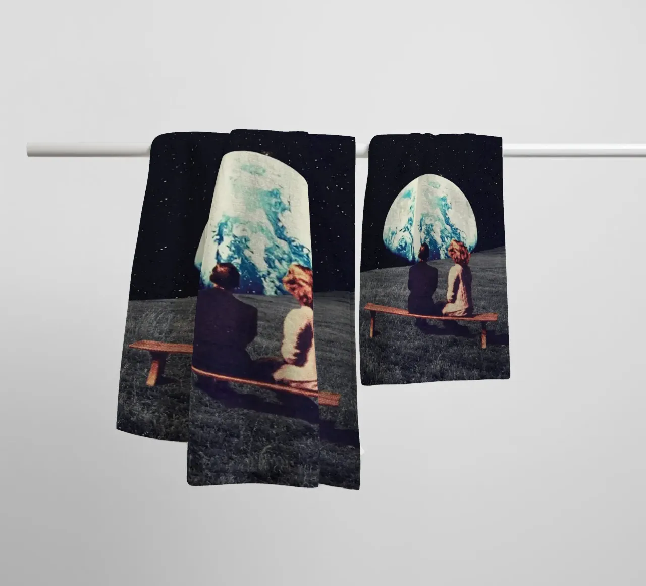 We Used to Live There Horizontal version asciugamano da bagno da Frank Moth