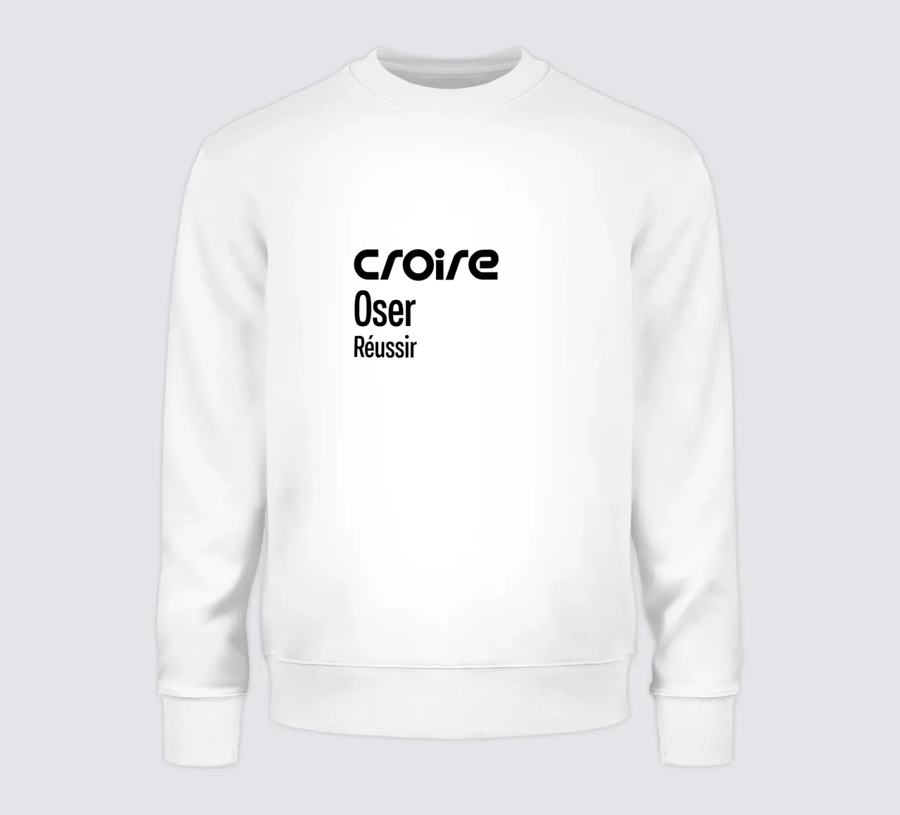 Credere osare riuscire felpa da YV TYPOGRAPHY