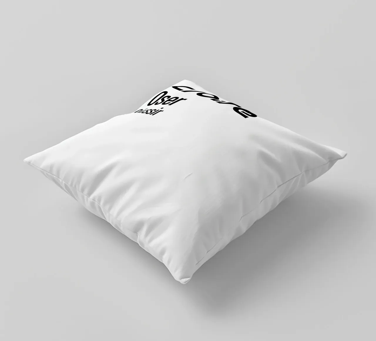 Credere osare riuscire cuscino da YV TYPOGRAPHY