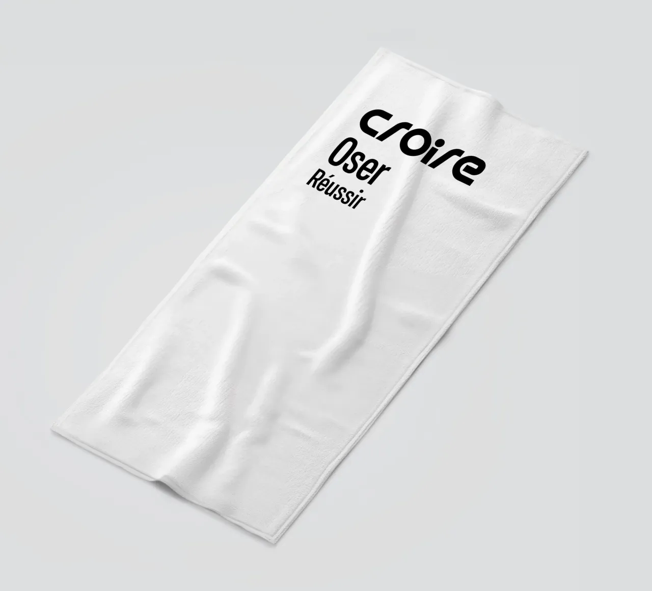 Credere osare riuscire telo mare da YV TYPOGRAPHY