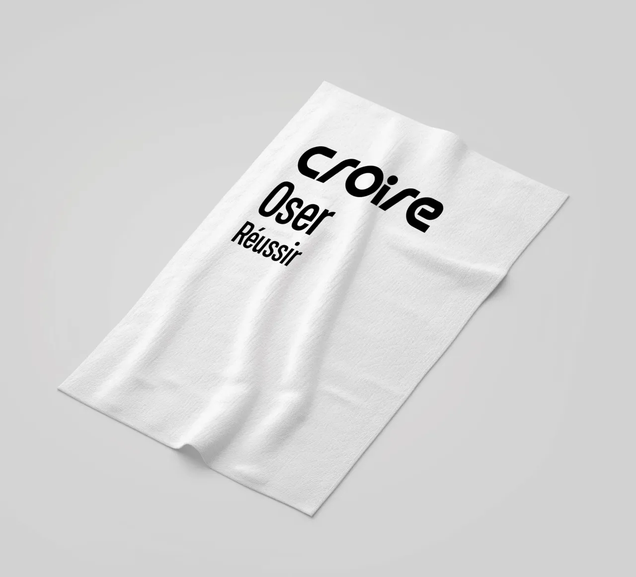 Credere osare riuscire telo mare da YV TYPOGRAPHY