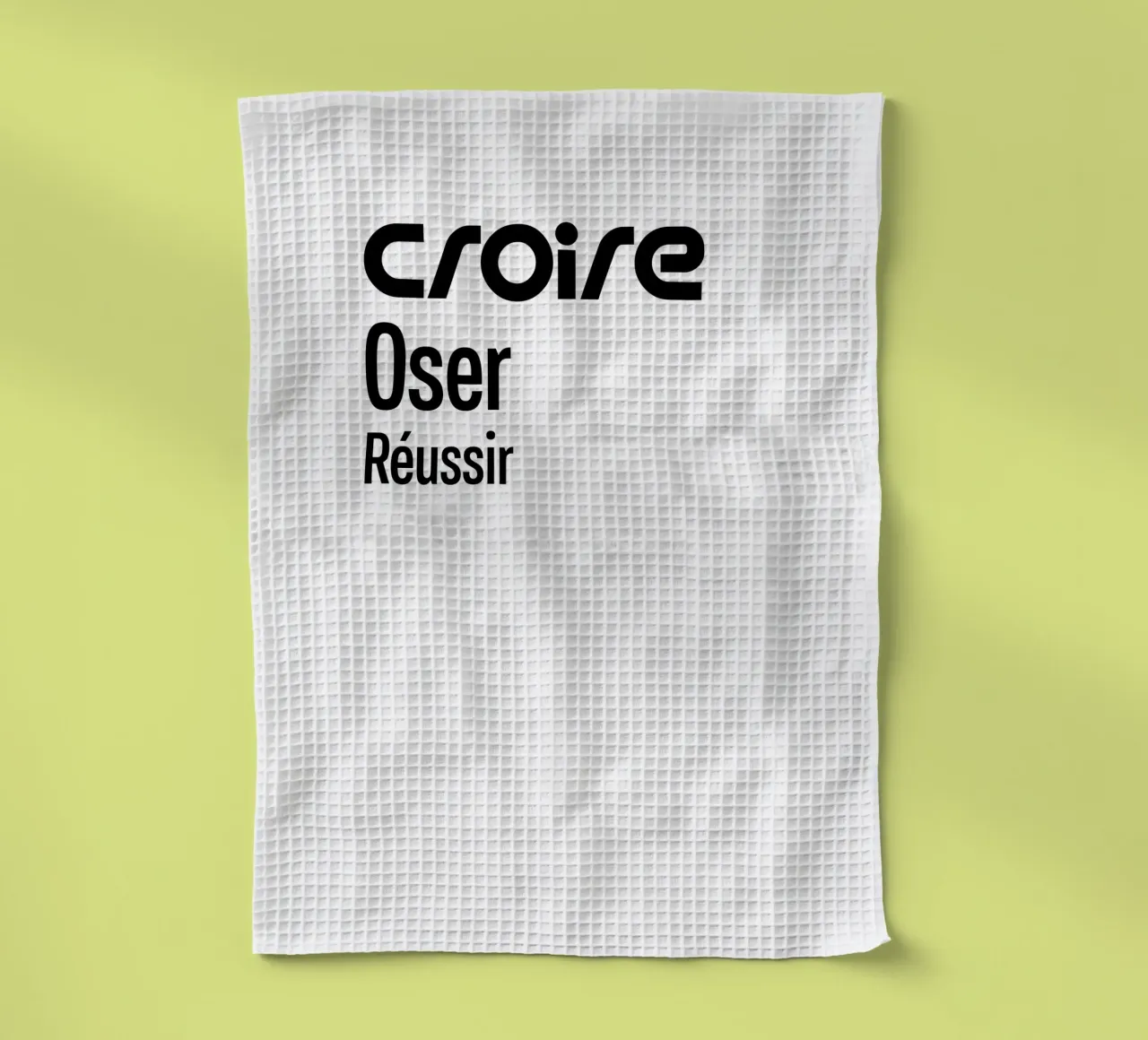 Credere osare riuscire canovaccio da cucina da YV TYPOGRAPHY