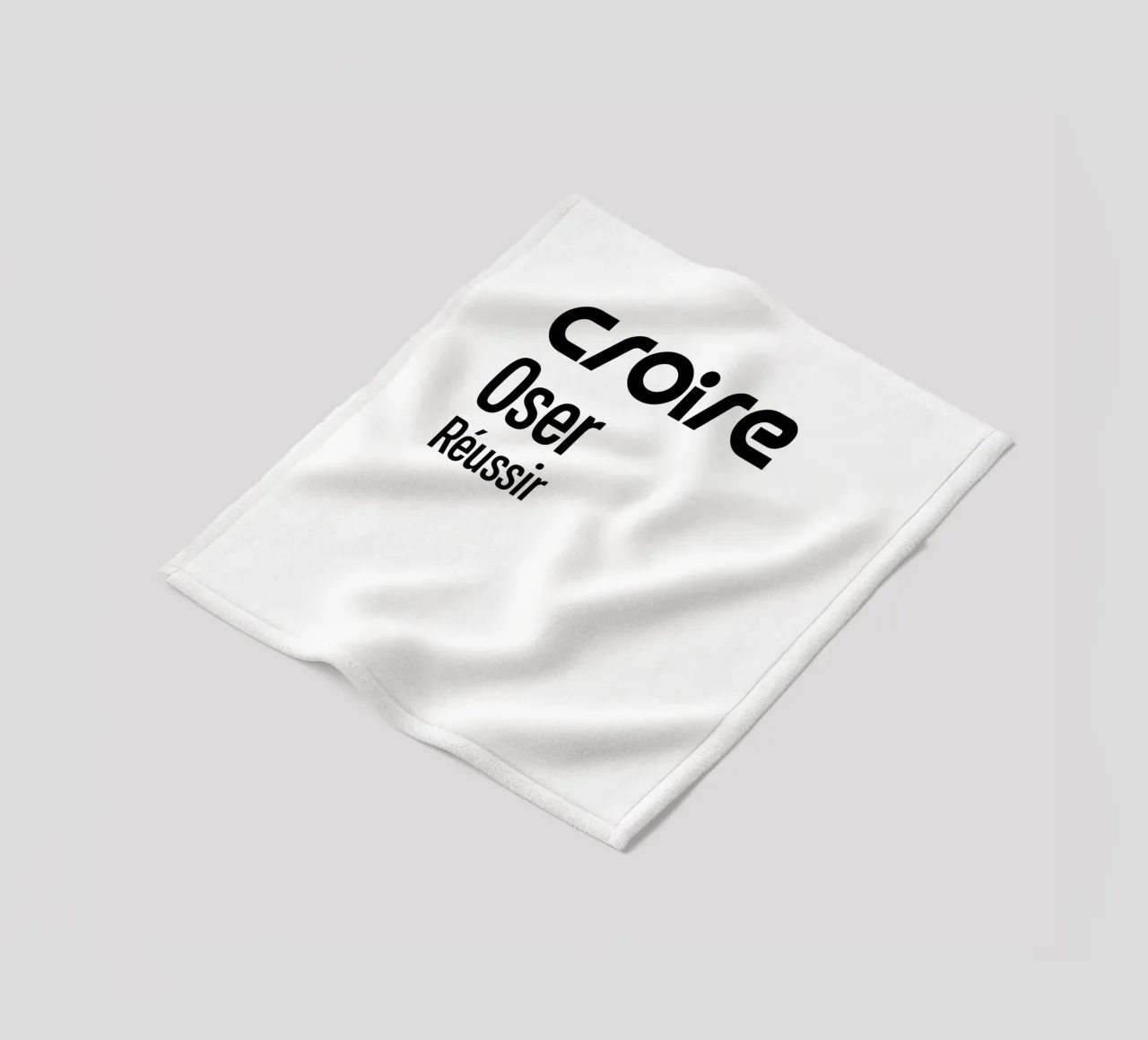 Believe Dare Succeed fleece blanket by YV TYPOGRAPHY