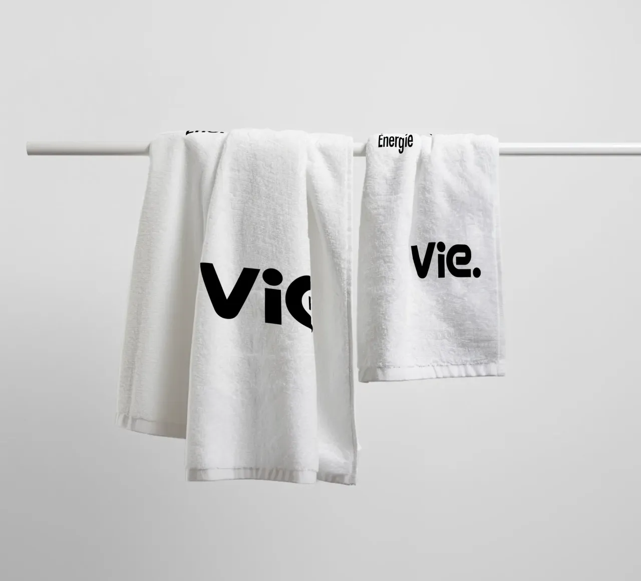 Passion Energy Vie towel by YV TYPOGRAPHY