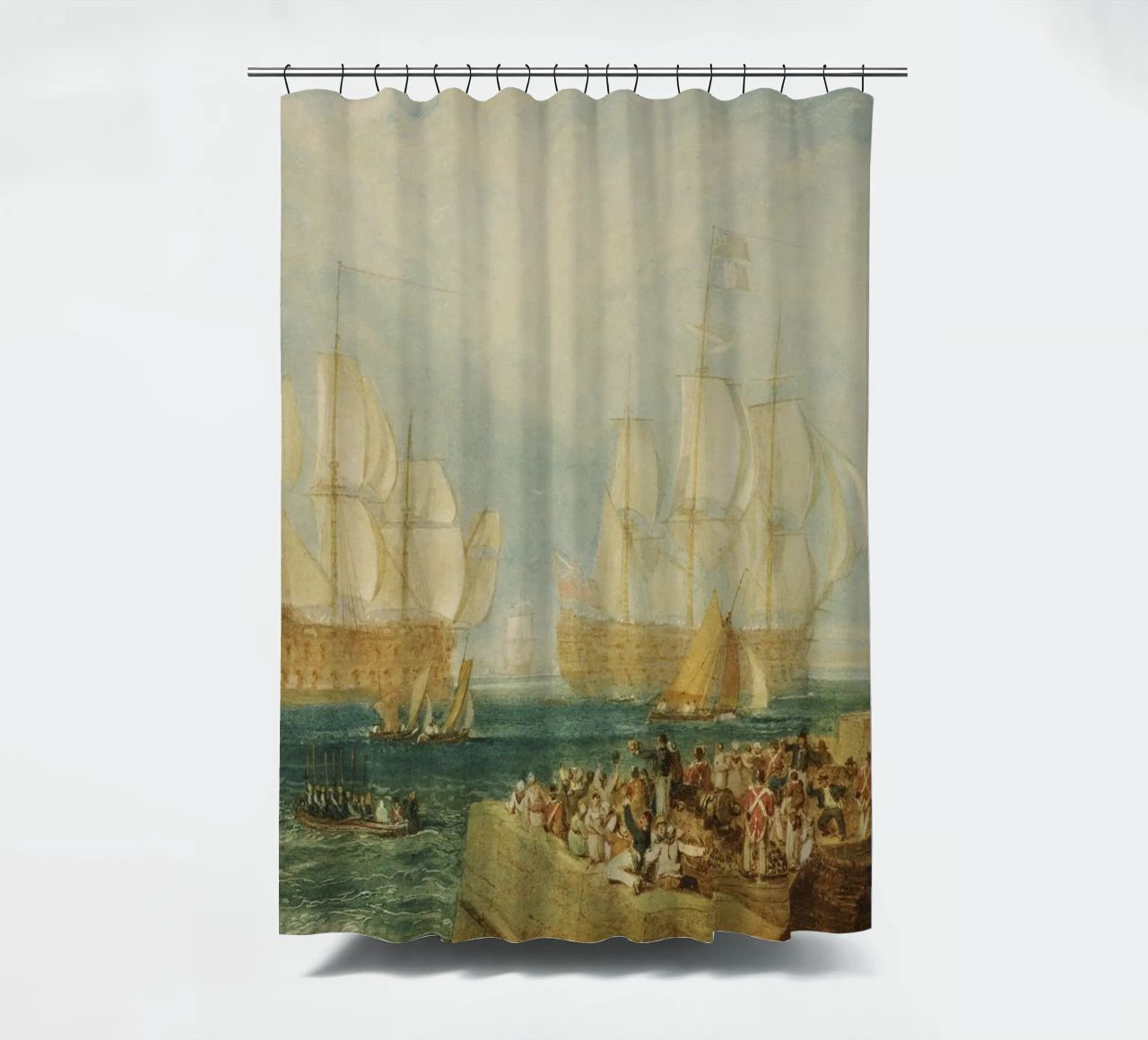William Turner - Port de Plymouth : Le remorquage rideau de douche de ARTOTHEK