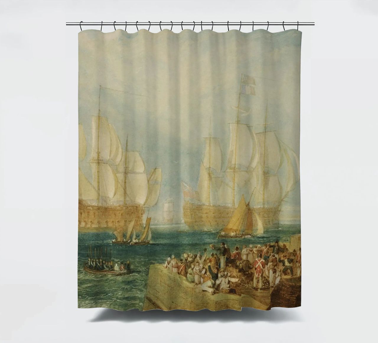 William Turner - Port de Plymouth : Le remorquage rideau de douche de ARTOTHEK